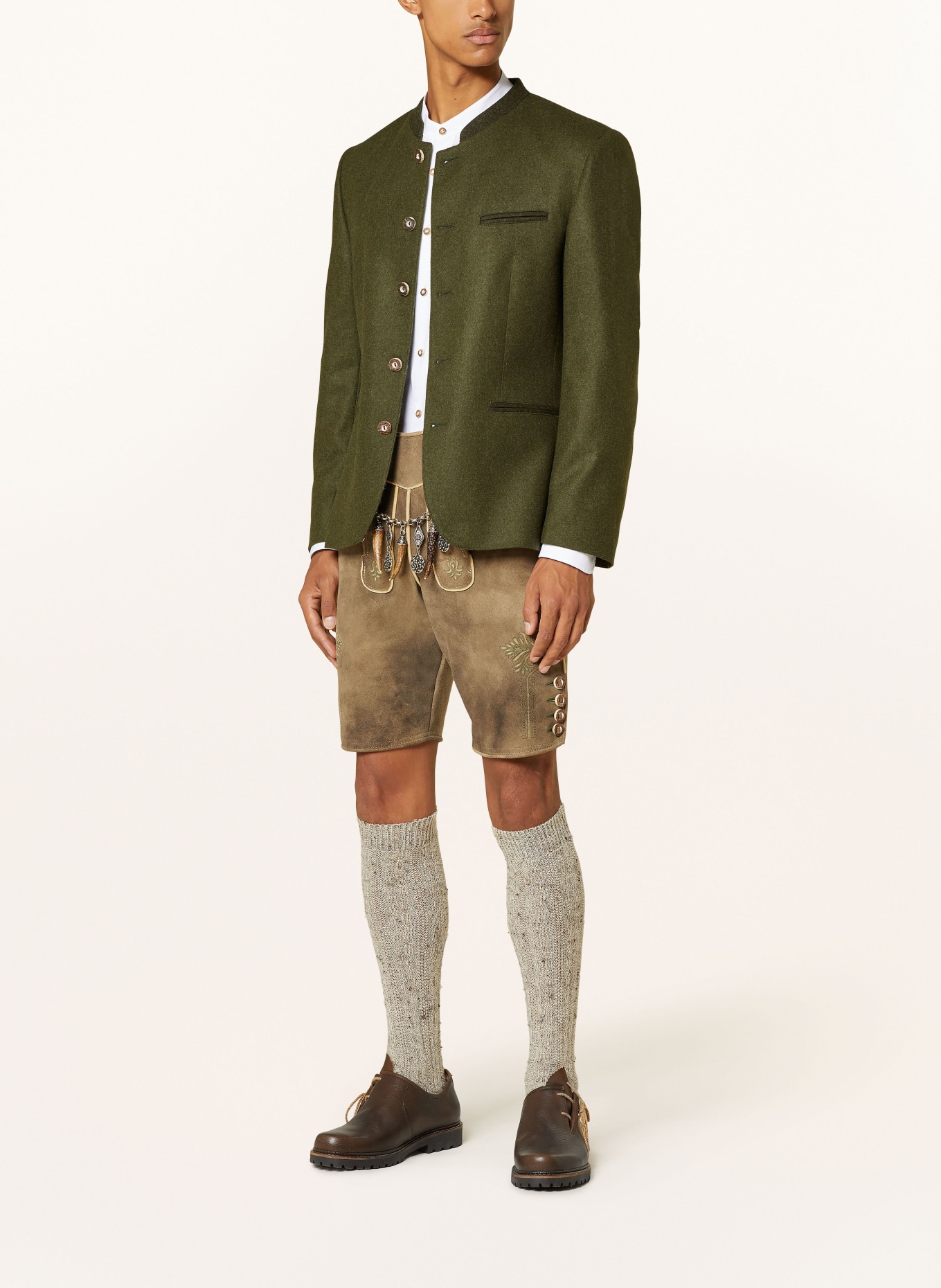 OSTARRICHI Trachten-Lederhose DONAU: BRAUN