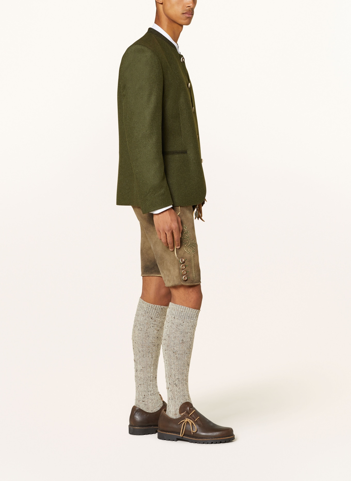 OSTARRICHI Trachten-Lederhose DONAU: BRAUN