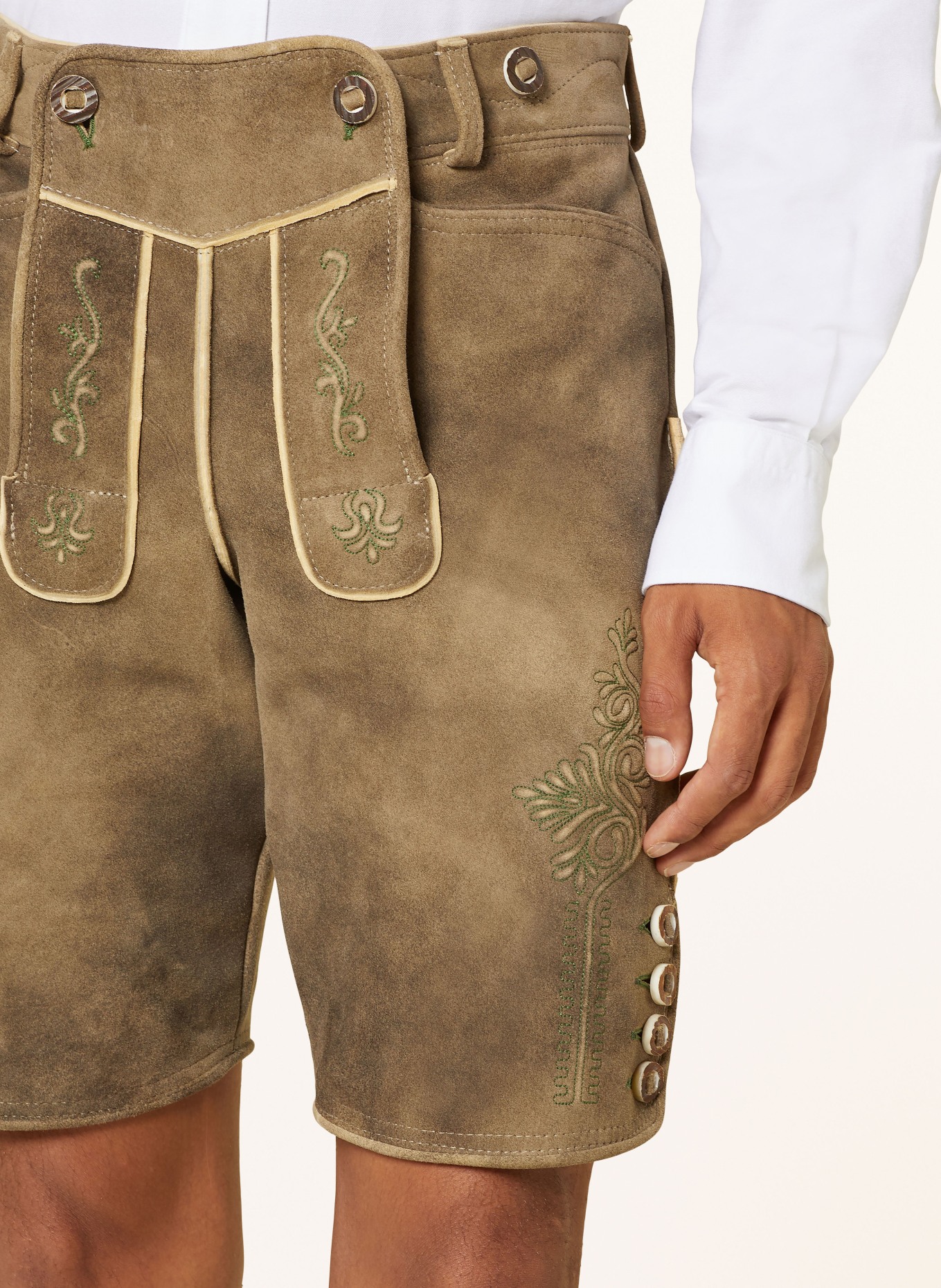 OSTARRICHI Trachten-Lederhose DONAU: BRAUN