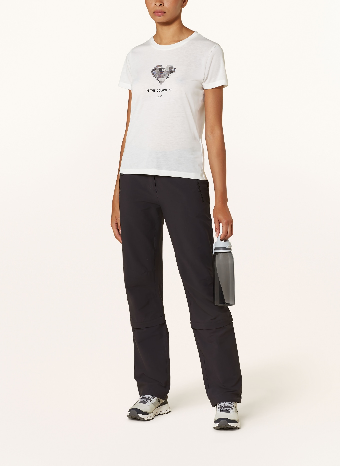 SALEWA T-shirt PURE HEART, Color: ECRU (Image 2)