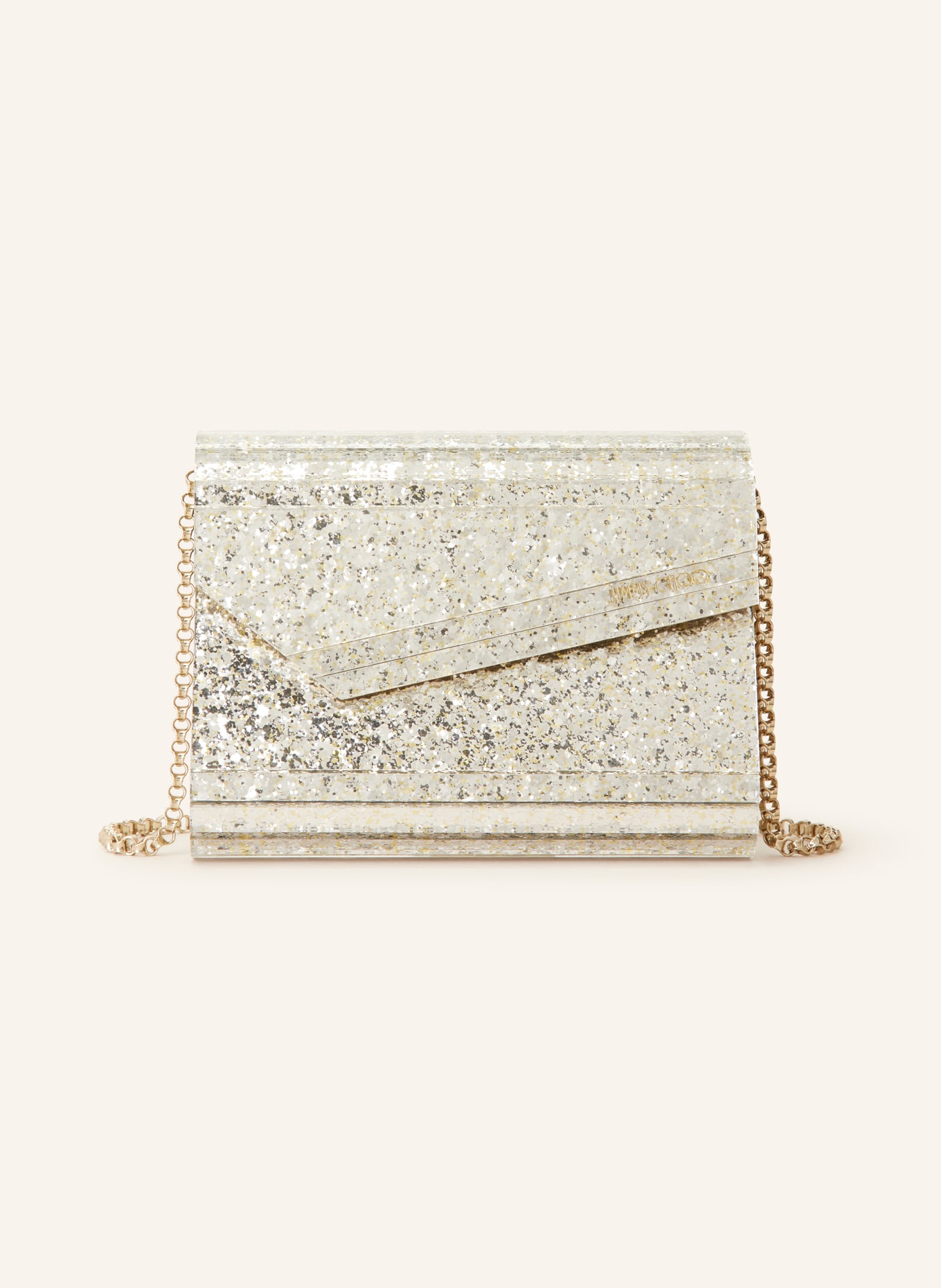 JIMMY CHOO Clutch CANDY in silber