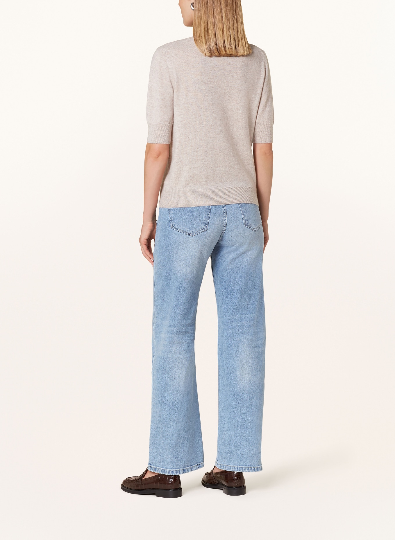 REPEAT Strickshirt aus Cashmere: BEIGE