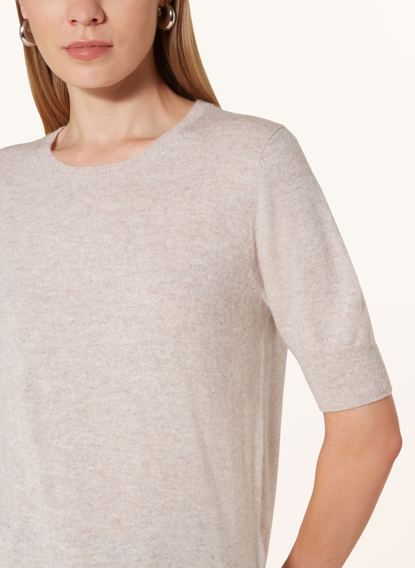 REPEAT Strickshirt aus Cashmere: BEIGE