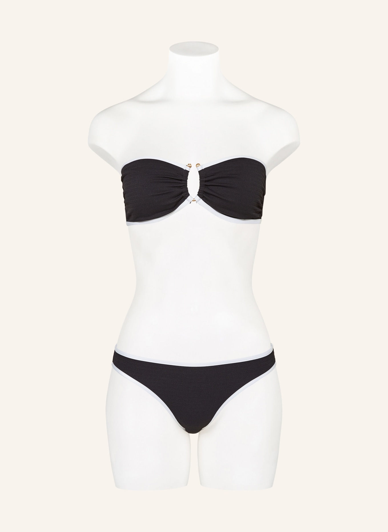 SEAFOLLY Basic-Bikini-Hose BEACH BOUND: SCHWARZ/ WEISS