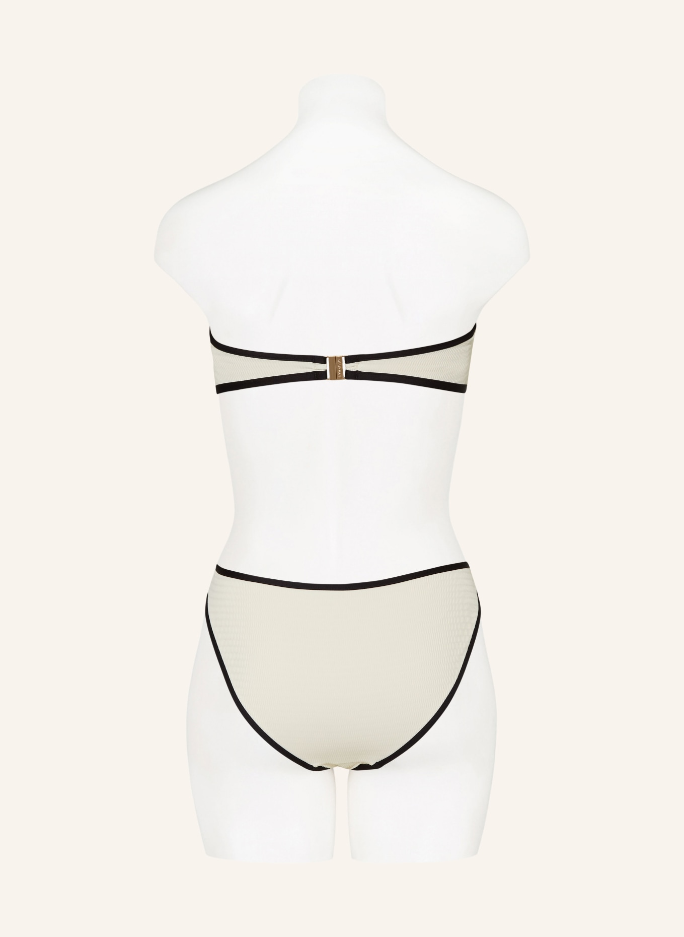 SEAFOLLY Bandeau-Bikini-Top BEACH BOUND: CREME/ SCHWARZ