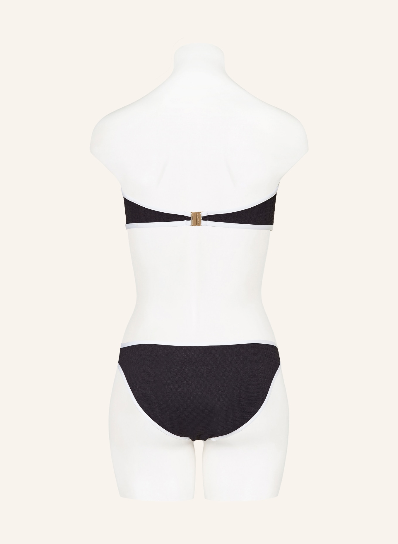 SEAFOLLY Bandeau-Bikini-Top BEACH BOUND: SCHWARZ/ WEISS