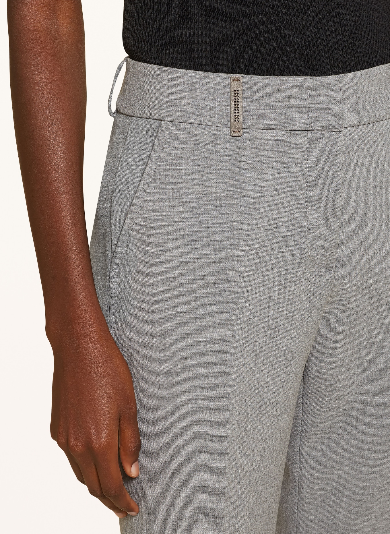 PESERICO Trousers, Color: LIGHT GRAY (Image 5)