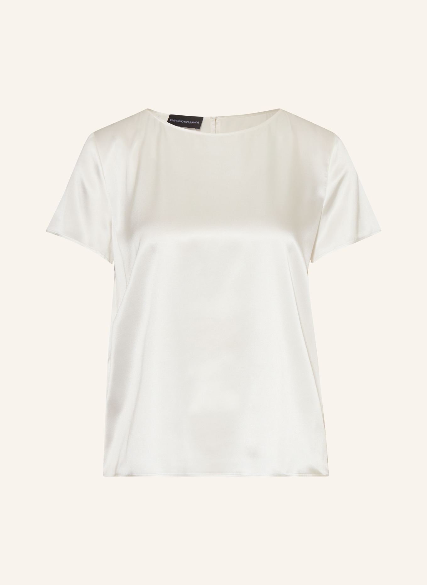 EMPORIO ARMANI Blusenshirt aus Seide: WEISS