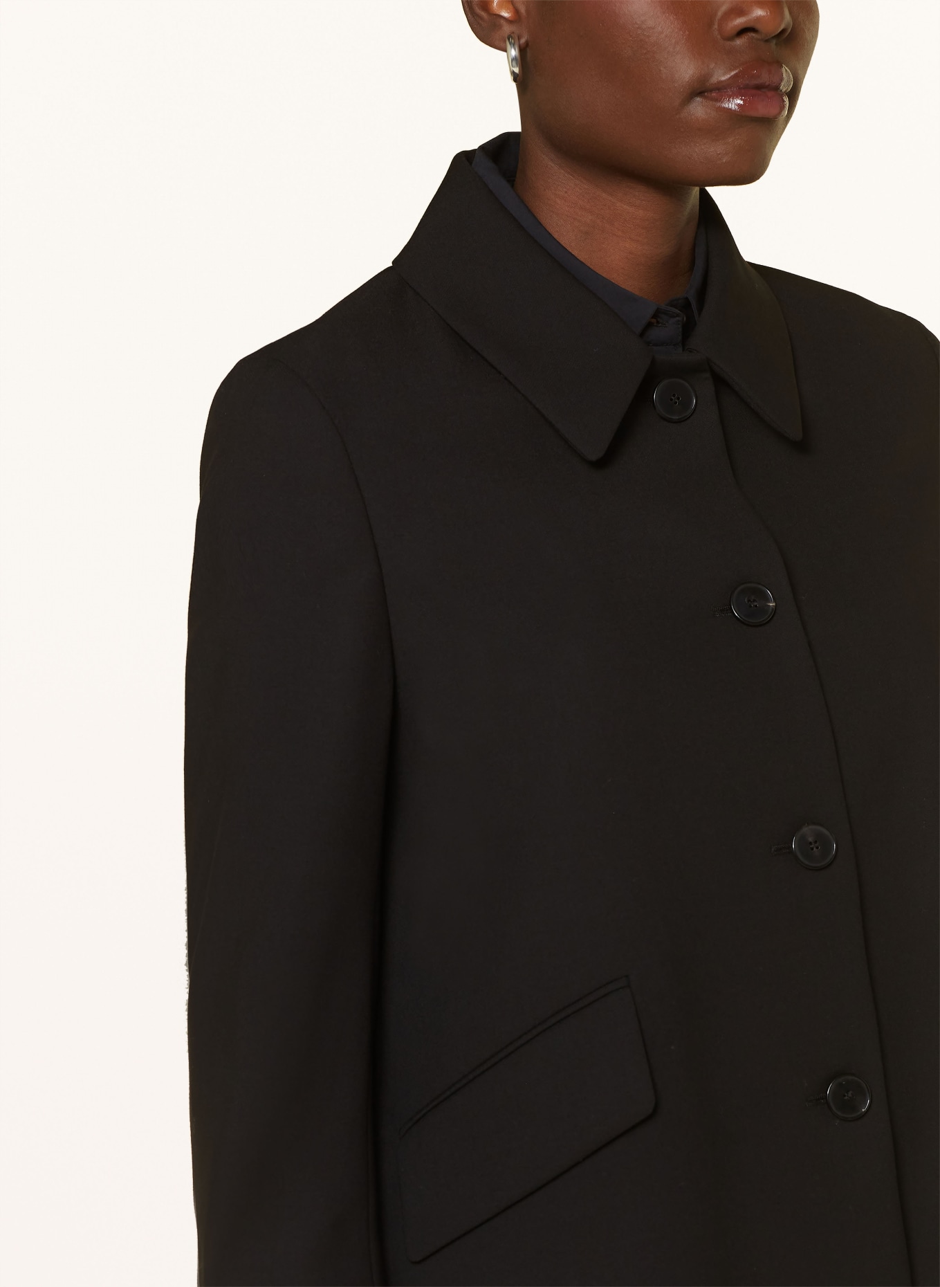 windsor. Blazer with 3/4 sleeve, Color: BLACK (Image 4)