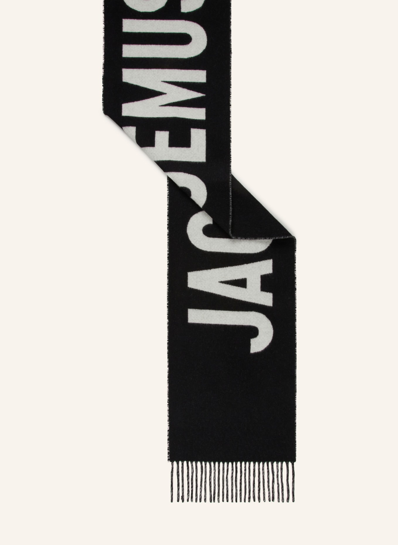 JACQUEMUS Schal L'ECHARPE JACQUEMUS: SCHWARZ/ GRAU