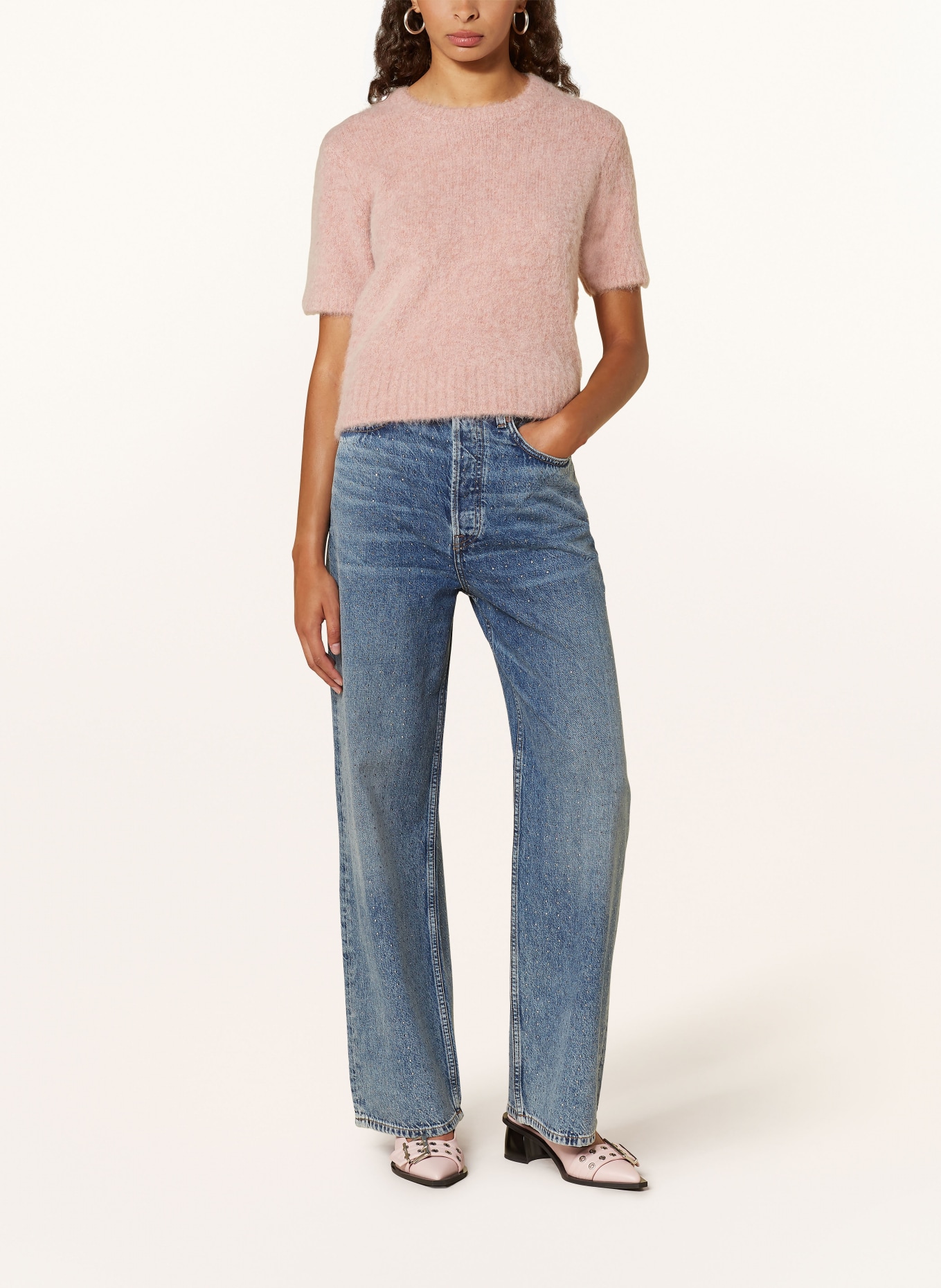 SAMSØE SAMSØE Straight jeans Rehti SHELLY with rivets: CLR001965 Authentic studs
