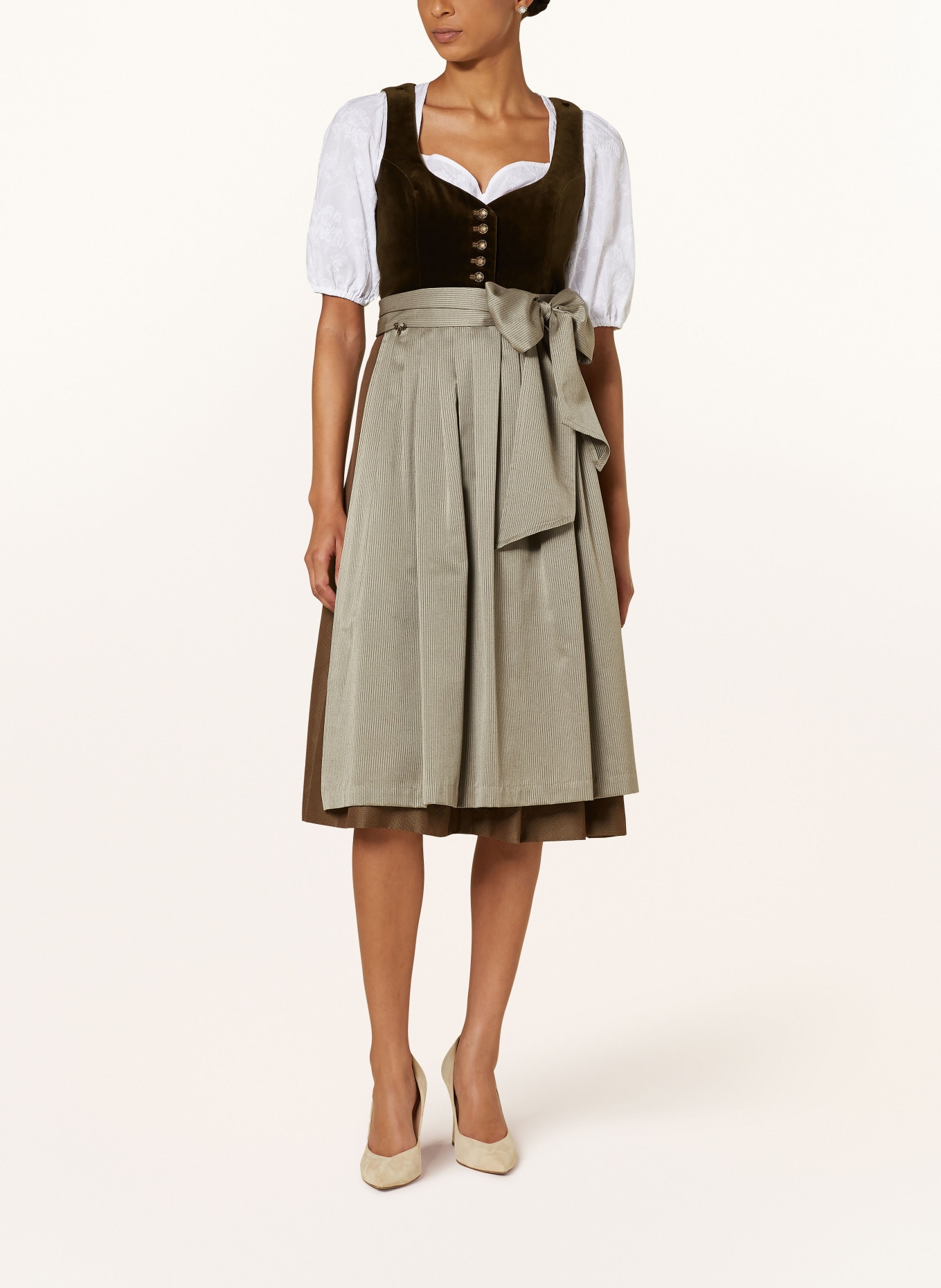 CocoVero Dirndl JANNI, Farbe: DUNKELGRÜN/ KHAKI (Bild 2)