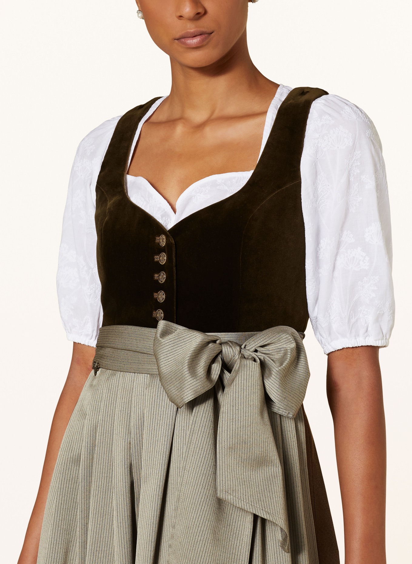 CocoVero Dirndl JANNI, Farbe: DUNKELGRÜN/ KHAKI (Bild 4)