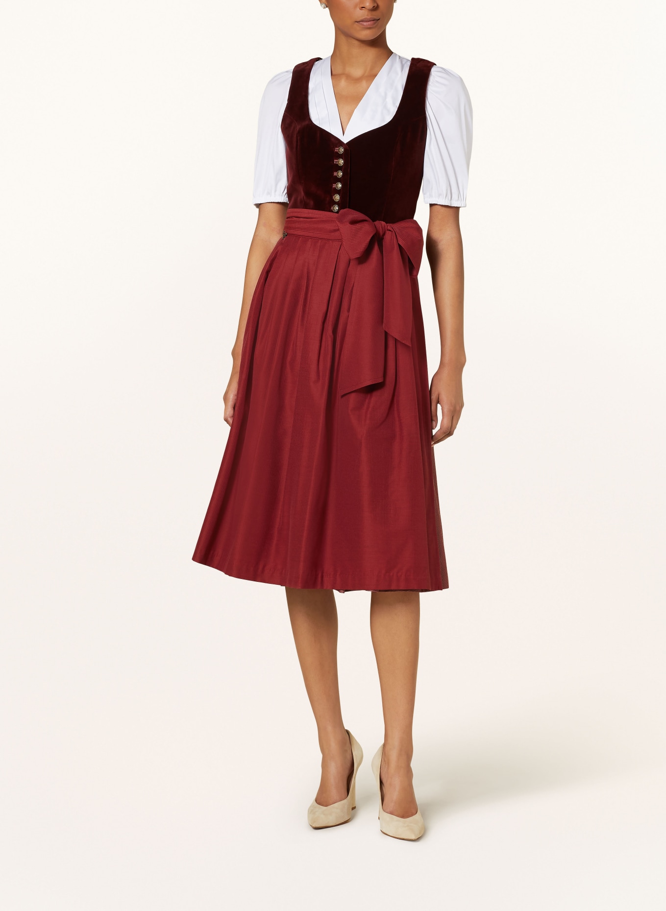 CocoVero Dirndl JANNI, Farbe: DUNKELROT/ ROT (Bild 2)