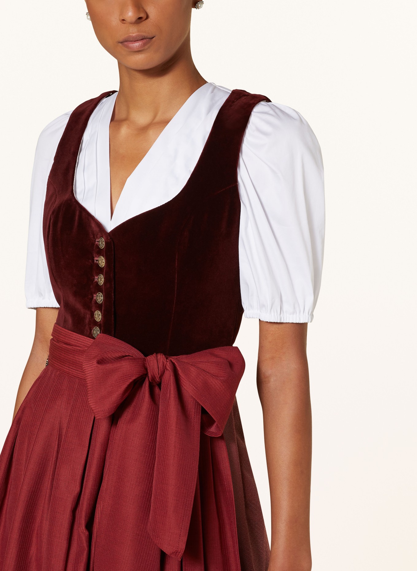 CocoVero Dirndl JANNI, Farbe: DUNKELROT/ ROT (Bild 4)