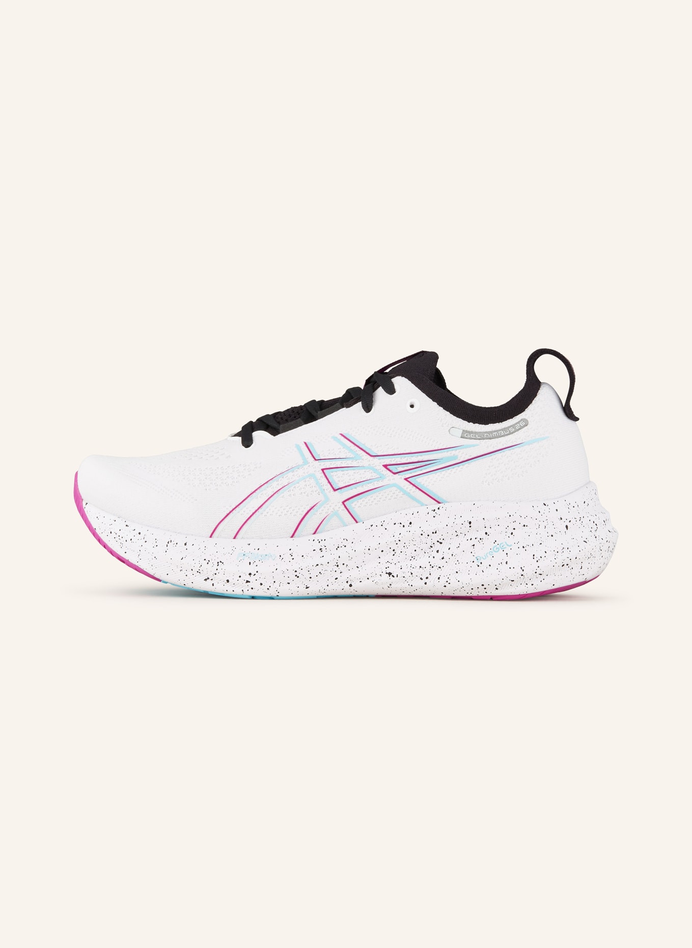 ASICS Running shoes GEL-NIMBUS™ 26, Color: WHITE/ FUCHSIA/ TURQUOISE (Image 4)