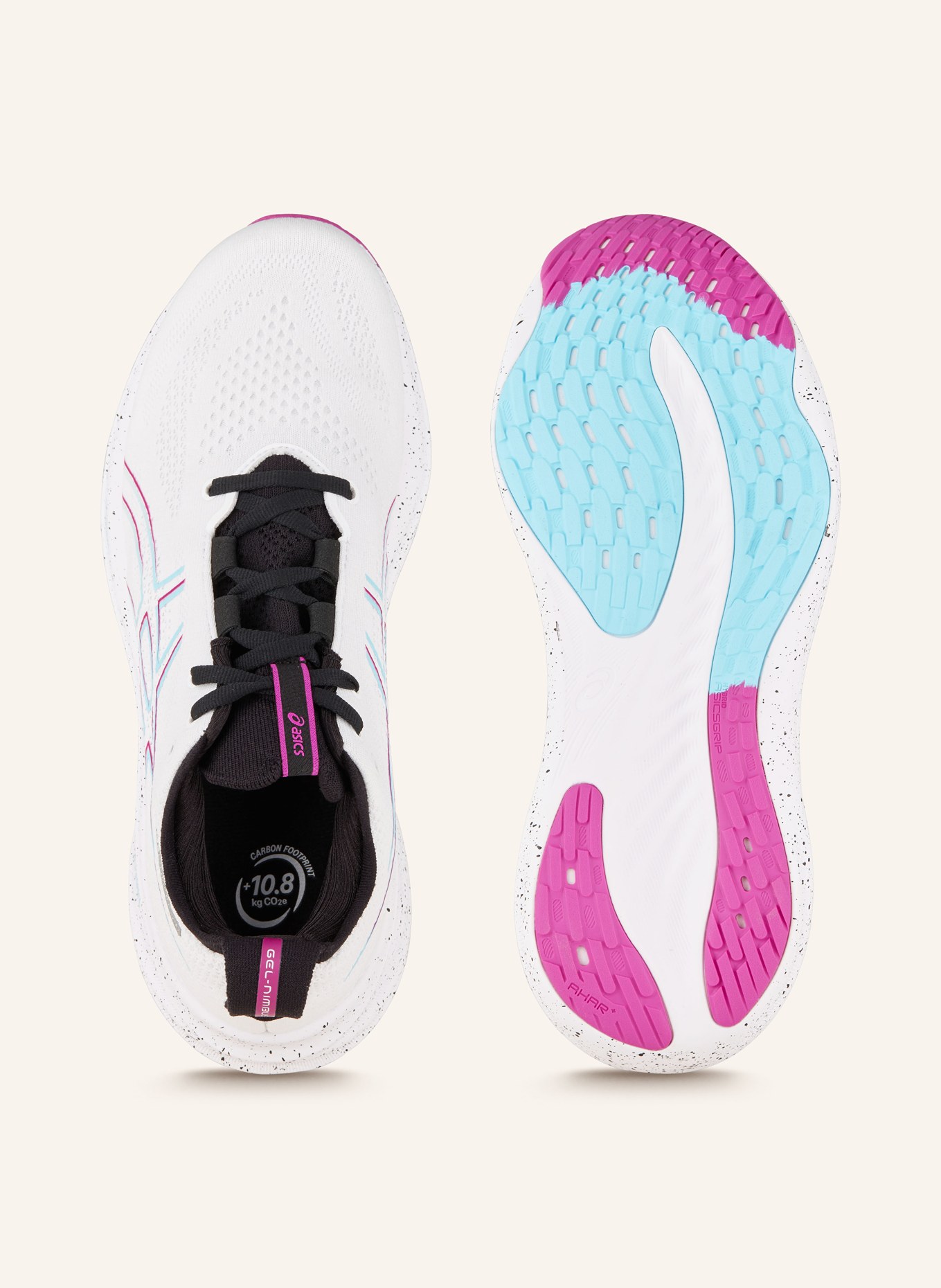 ASICS Running shoes GEL-NIMBUS™ 26, Color: WHITE/ FUCHSIA/ TURQUOISE (Image 5)