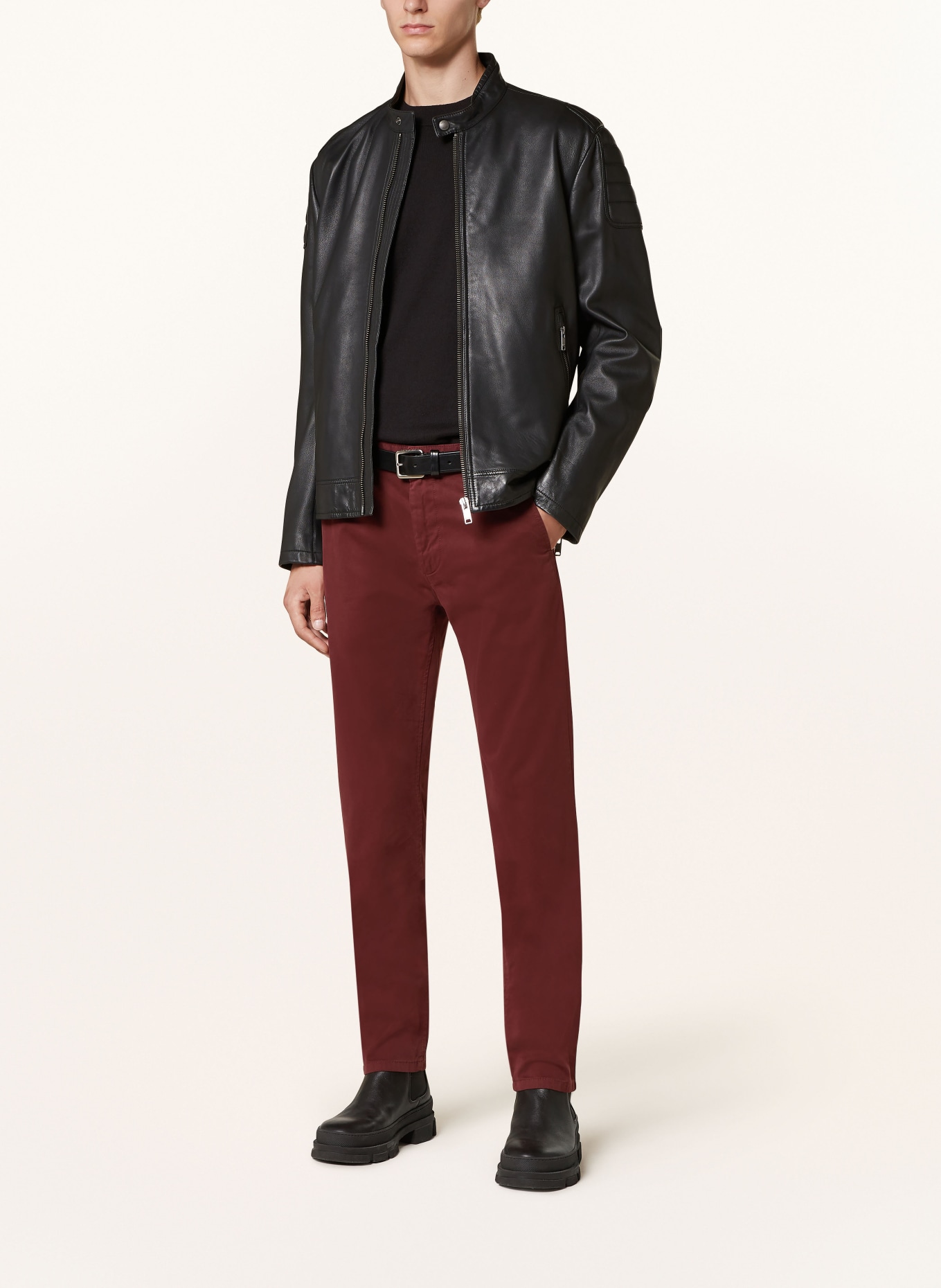 BOSS Chino CHINO Slim Fit: DUNKELROT