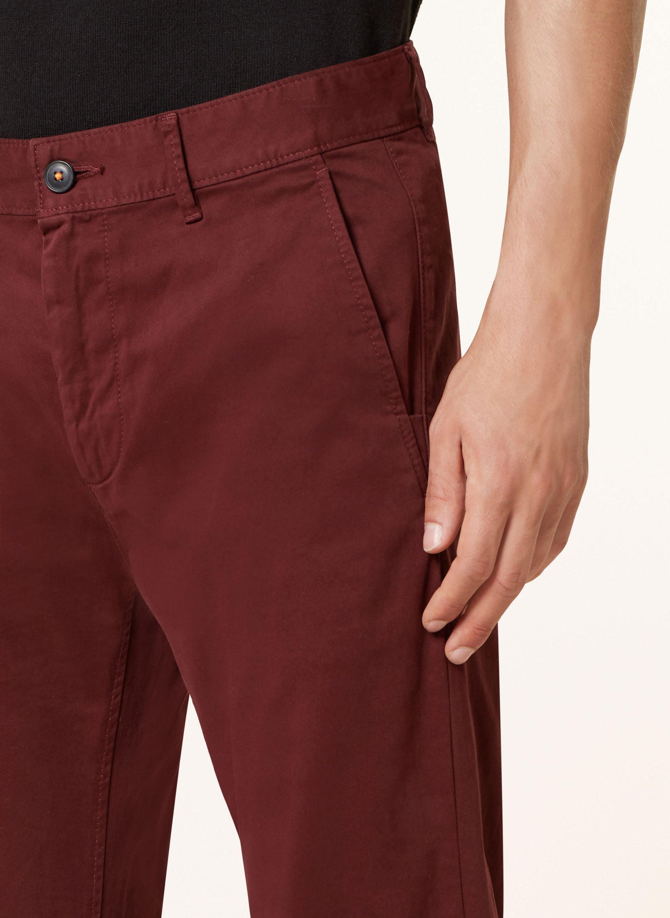 BOSS Chino CHINO Slim Fit: DUNKELROT