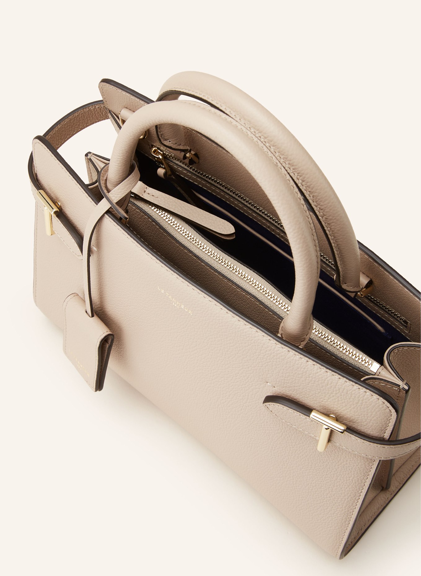 LE TANNEUR Handtasche EMILIE, Farbe: BEIGE (Bild 3)