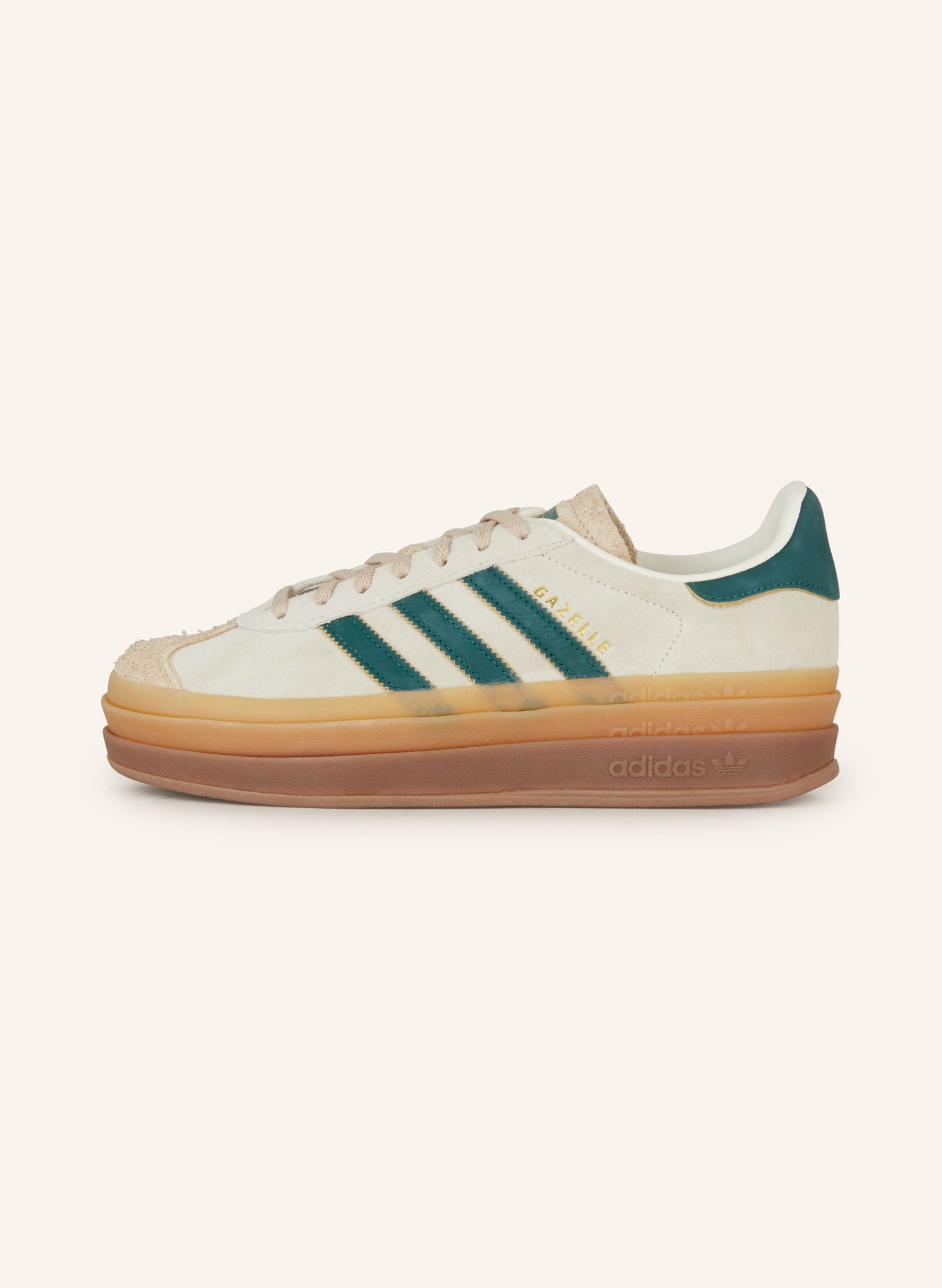 adidas Originals Sneaker GAZELLE BOLD, Farbe: ECRU/ GRÜN (Bild 4)