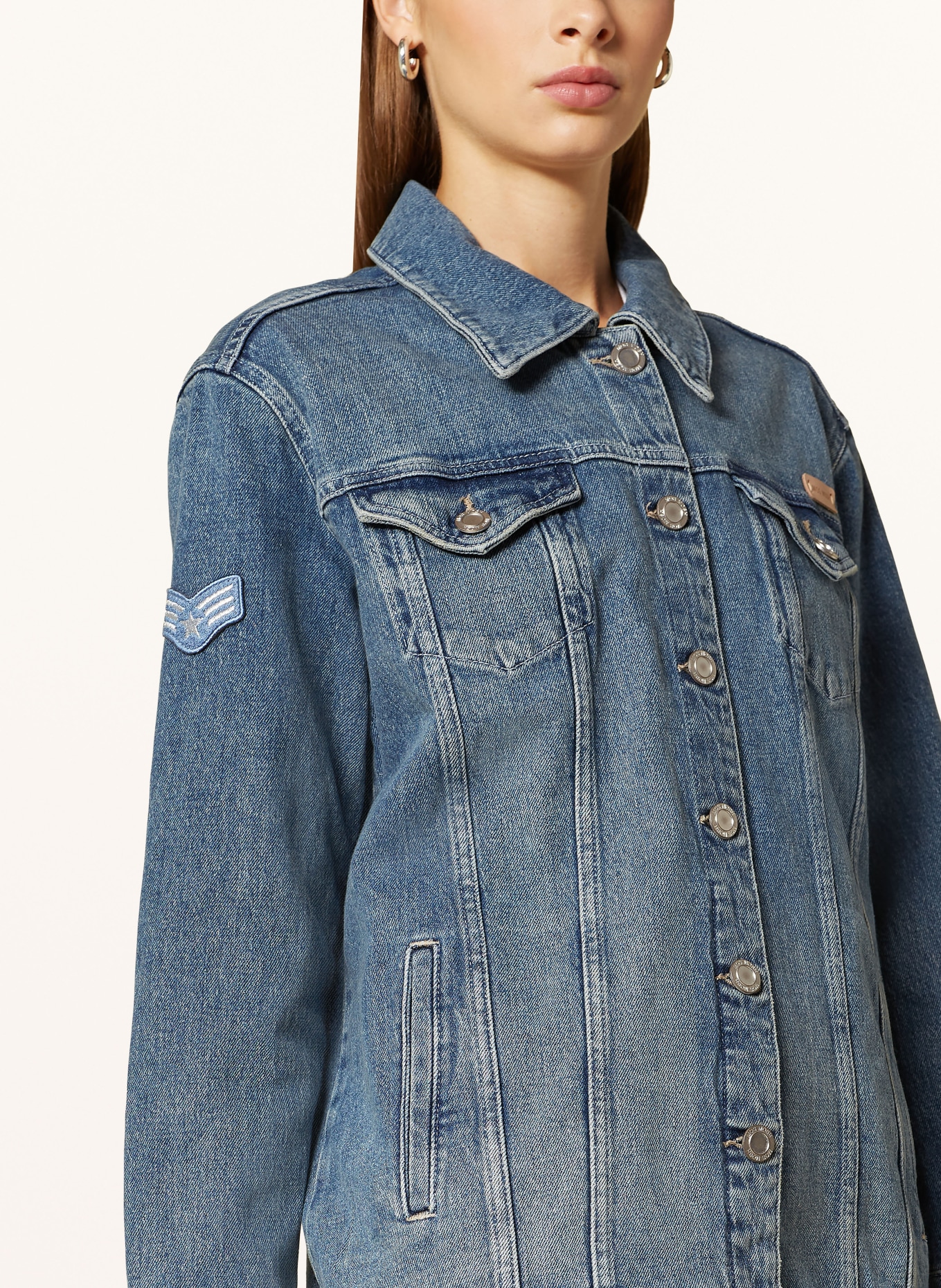 MOS MOSH Jeansjacke MMBAYLEE in blau 