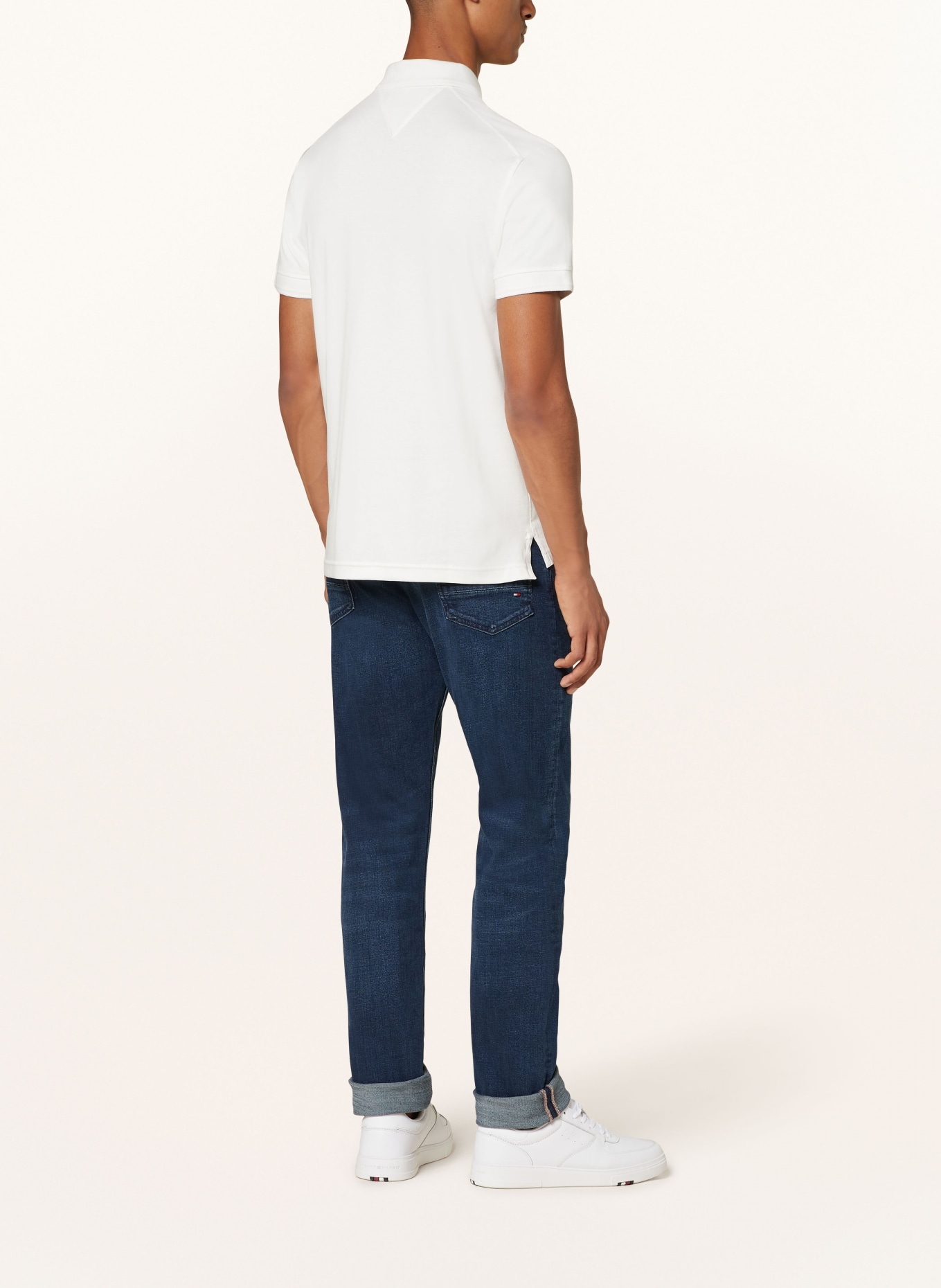TOMMY HILFIGER Jersey-Poloshirt Slim Fit, Farbe: WEISS (Bild 3)