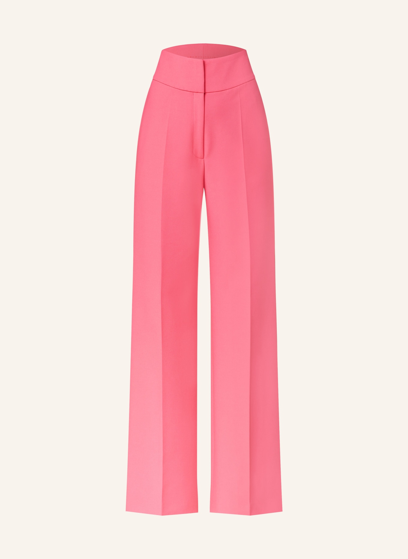 HUGO Wide leg trousers HIMIA, Color: PINK (Image 1)