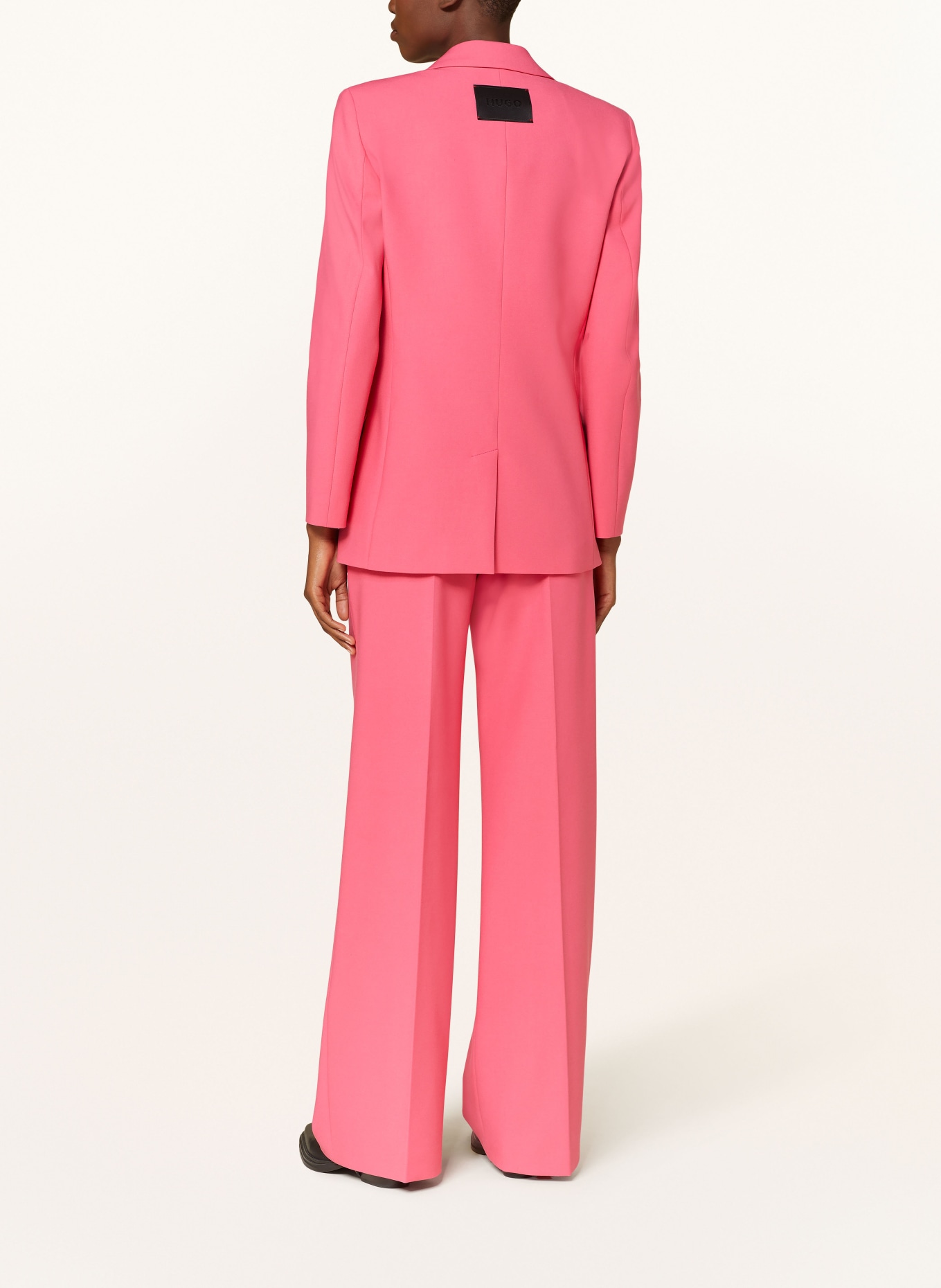 HUGO Wide leg trousers HIMIA, Color: PINK (Image 3)