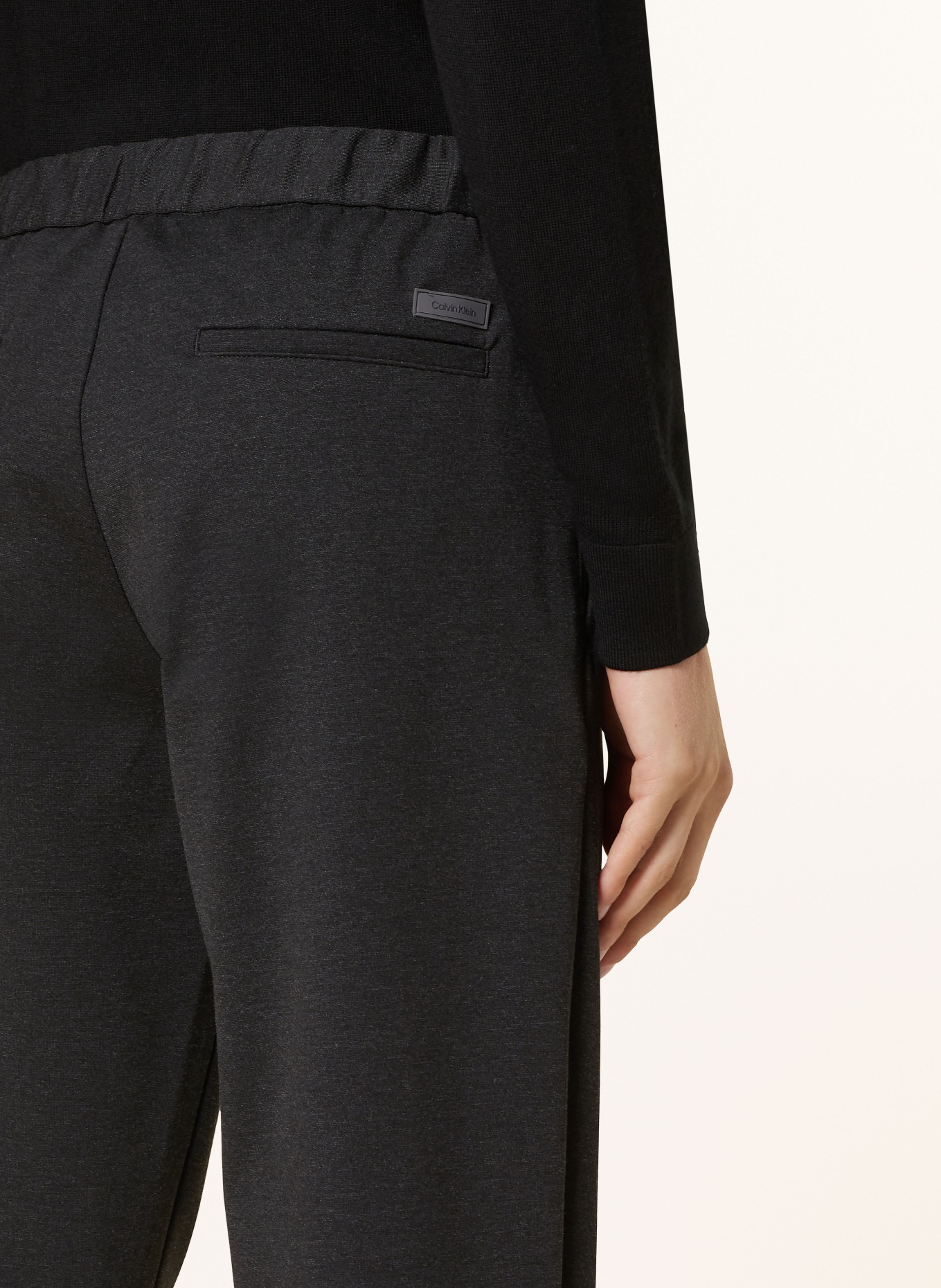 Calvin Klein Jogger style pants tapered fit, Color: DARK GRAY (Image 6)