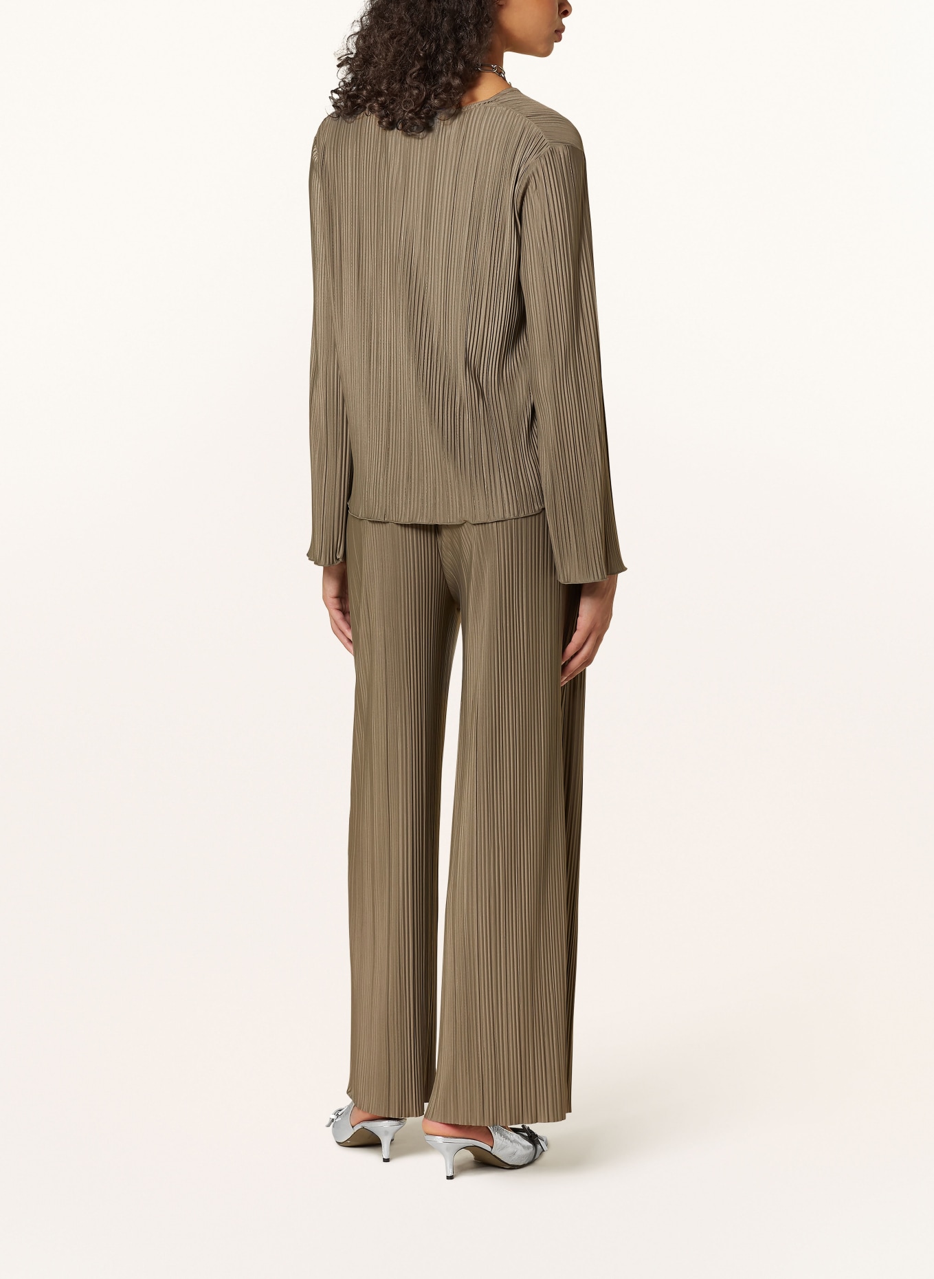 SAMSØE  SAMSØE Bluse SAUMA mit Plissees: DUNKELGRAU