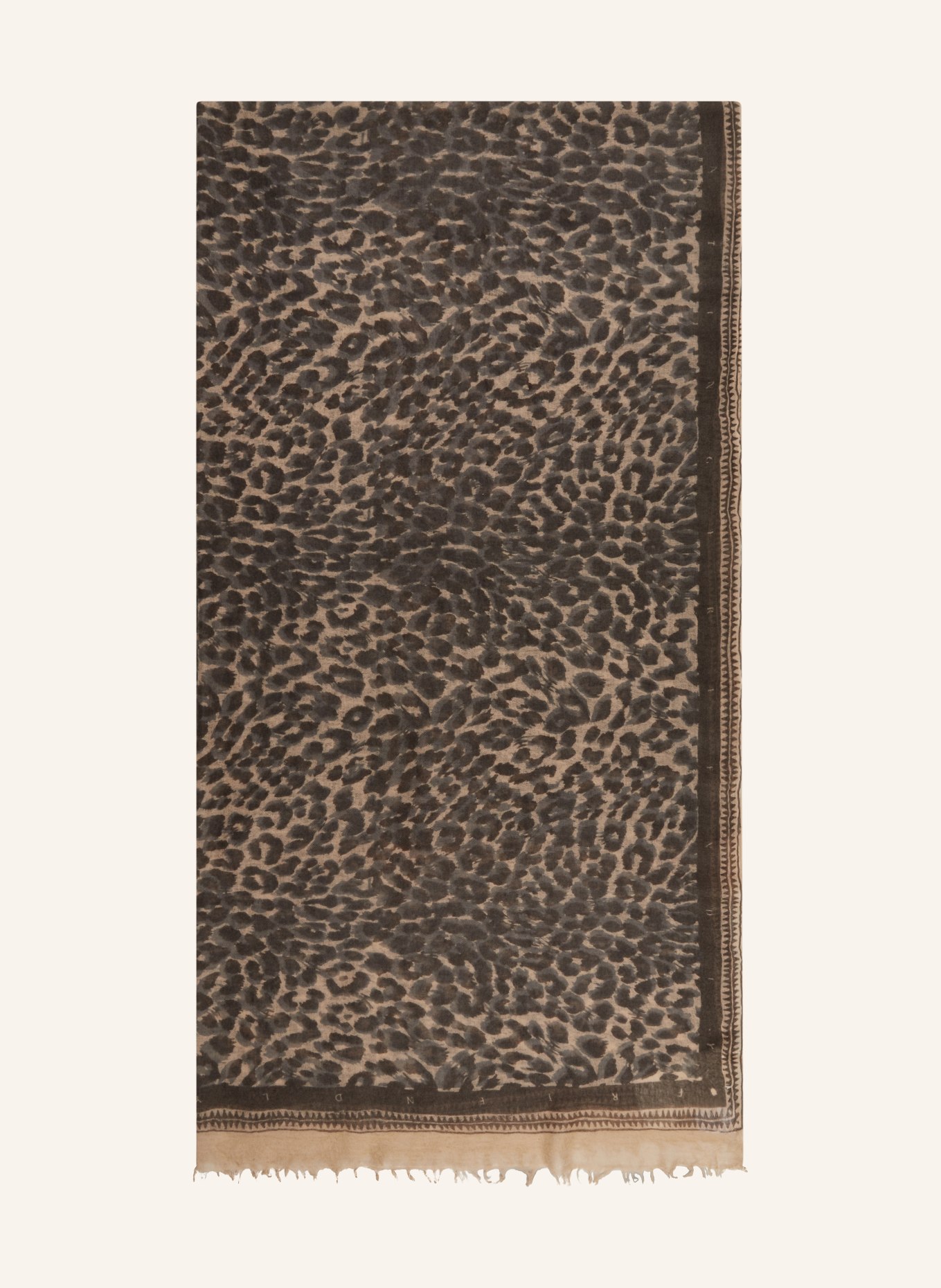 friendly hunting Cashmere-Schal: BEIGE / GRAU / DUNKELGRAU