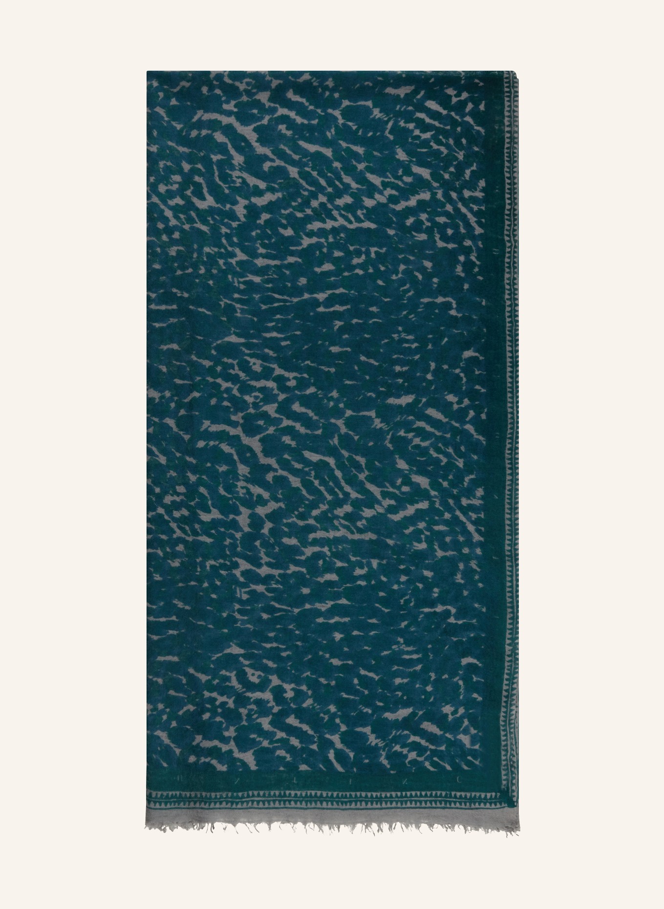 friendly hunting Cashmere-Schal: PETROL / GRAU / BLAU