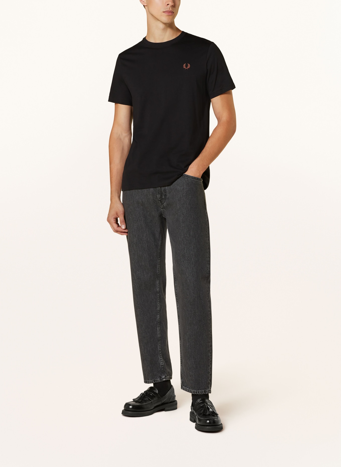 FRED PERRY T-shirt, Color: BLACK (Image 2)