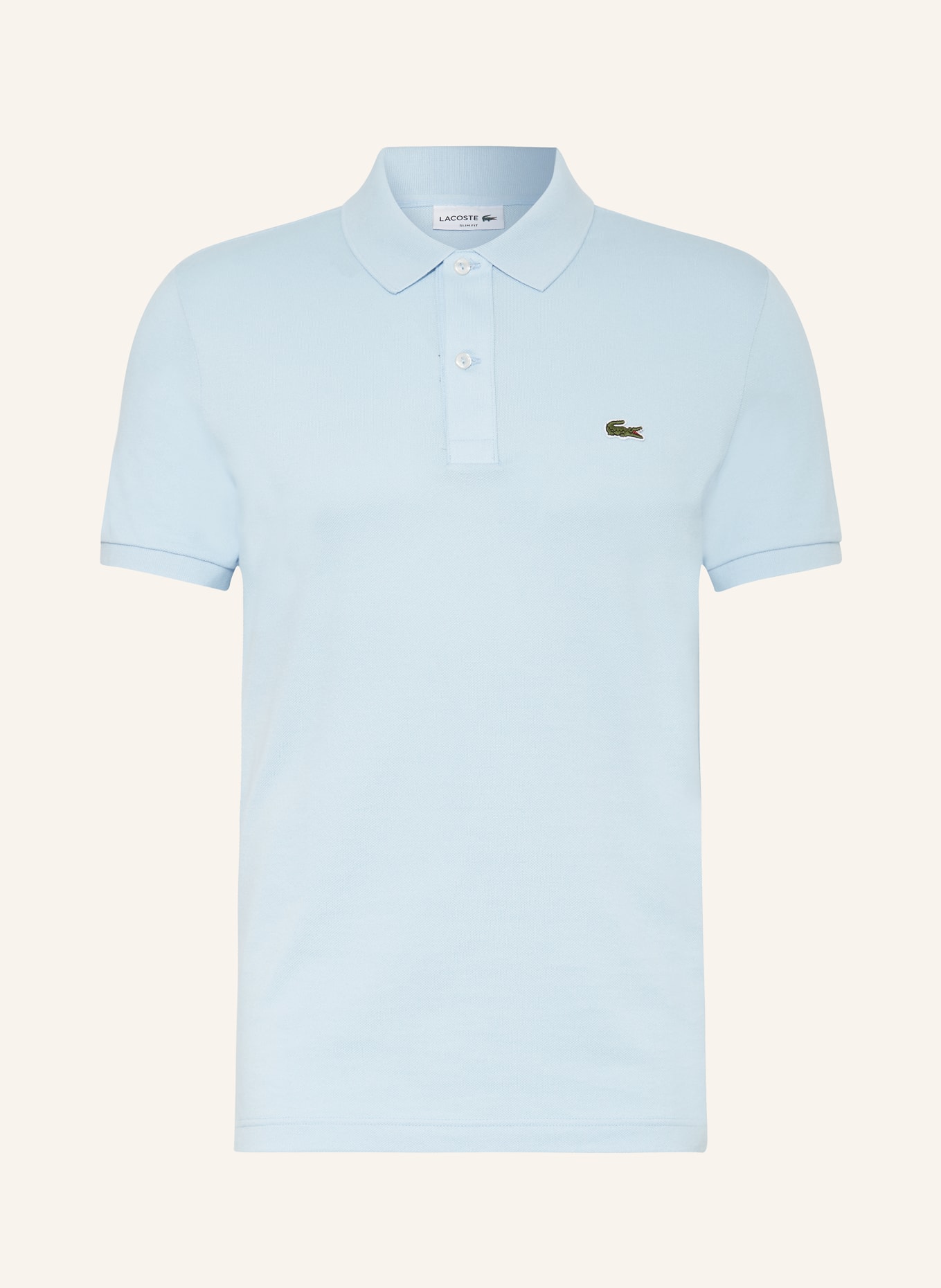 LACOSTE Piqué-Poloshirt Slim Fit, Farbe: HELLBLAU (Bild 1)