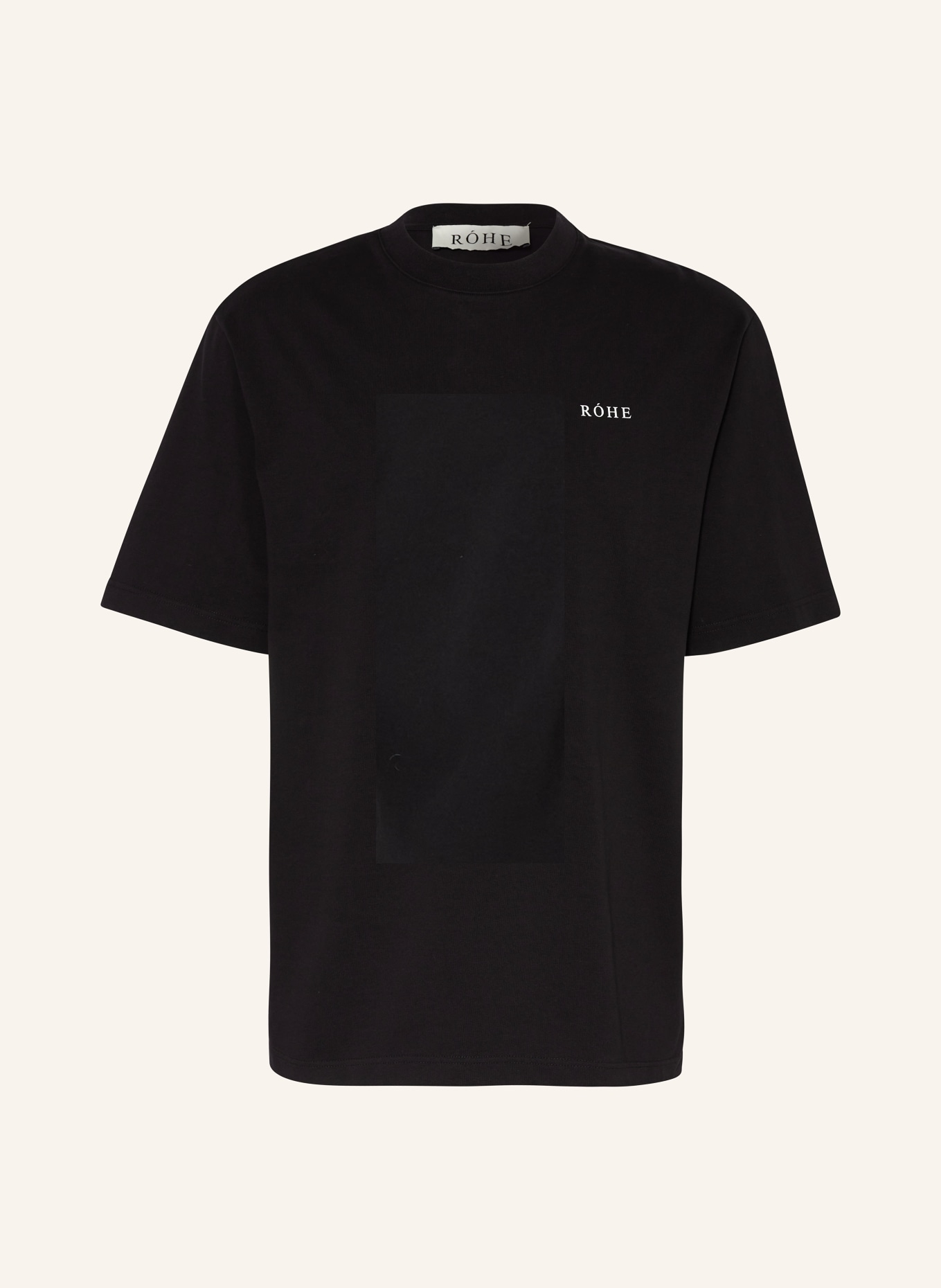 RÓHE T-shirt, Color: BLACK (Image 1)