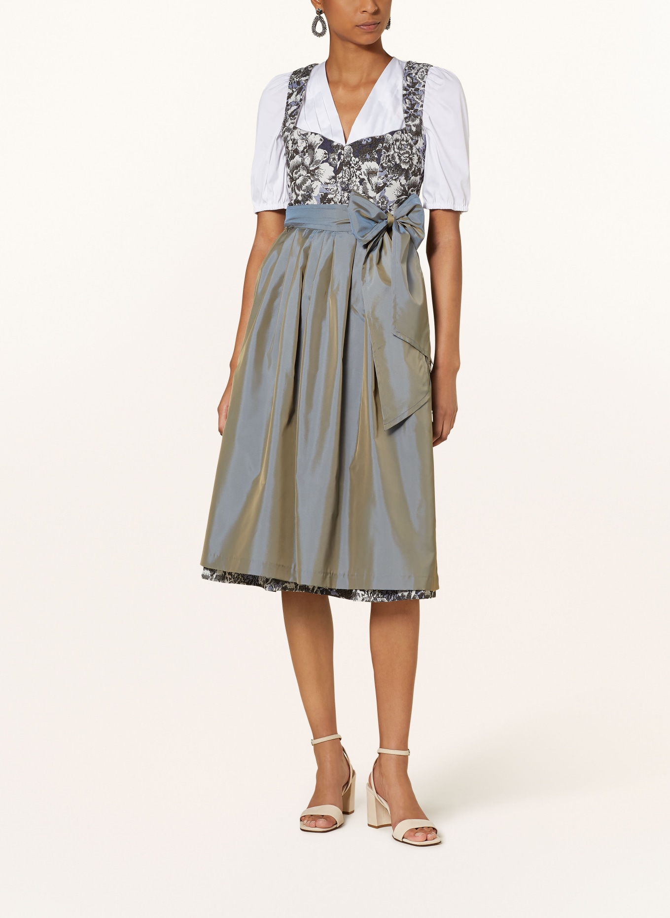 CocoVero Dirndl ANNELIE, Farbe: BLAU/ TAUPE/ WEISS (Bild 2)