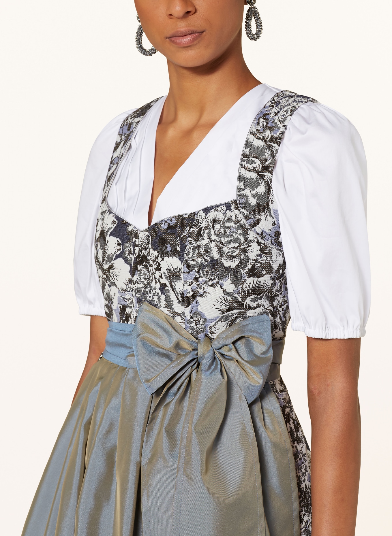 CocoVero Dirndl ANNELIE, Farbe: BLAU/ TAUPE/ WEISS (Bild 4)