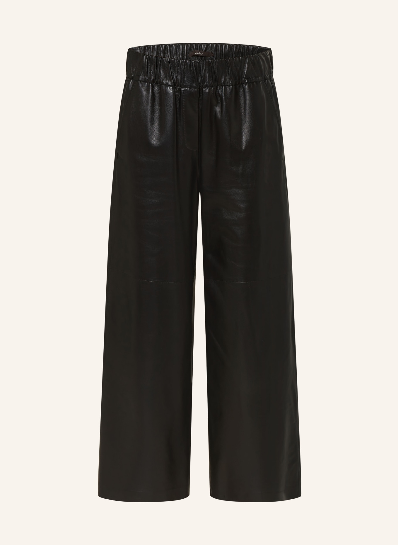 windsor. Leather culottes, Color: BLACK (Image 1)