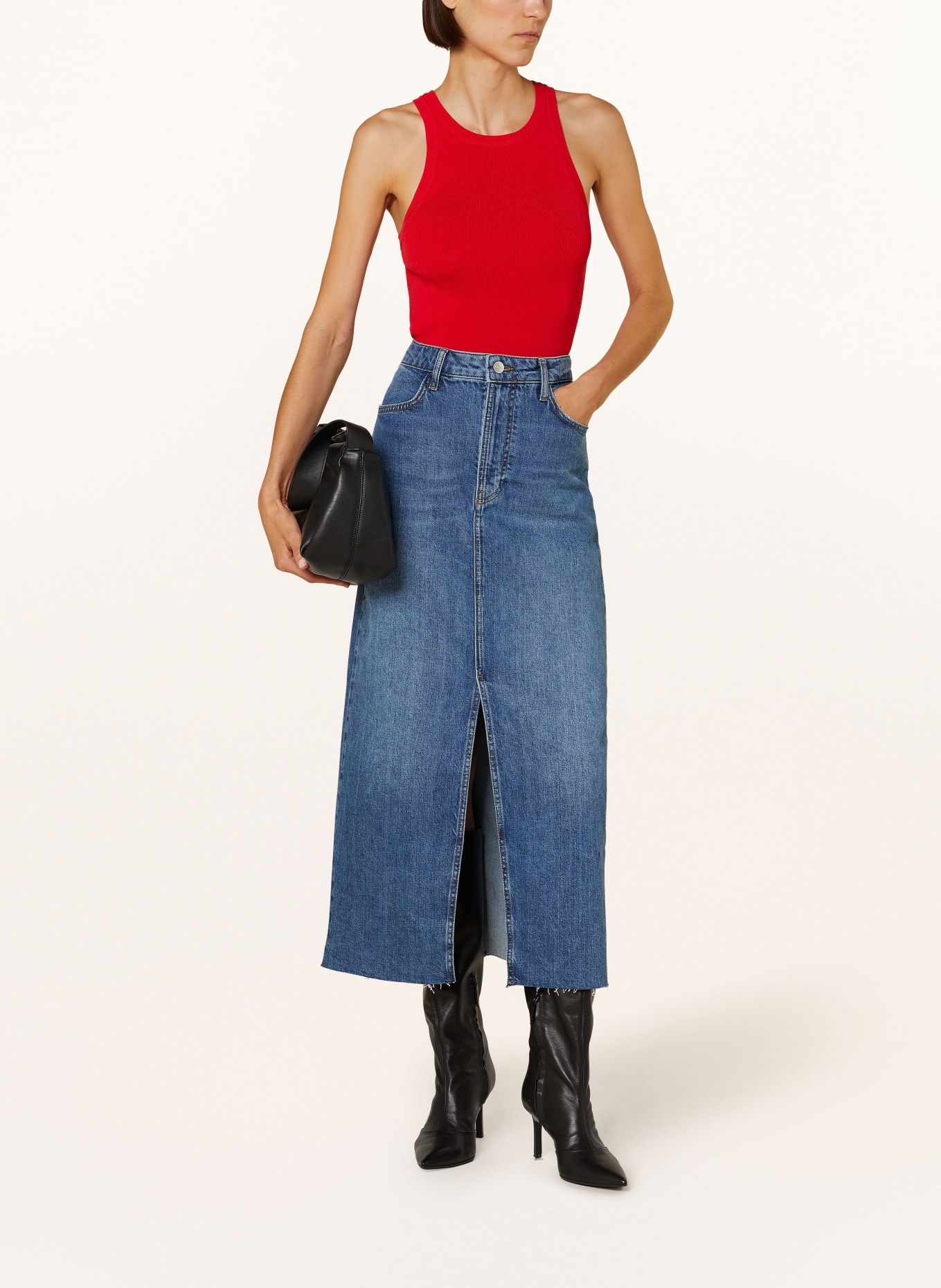 NEO NOIR Knit top WILLY: RED