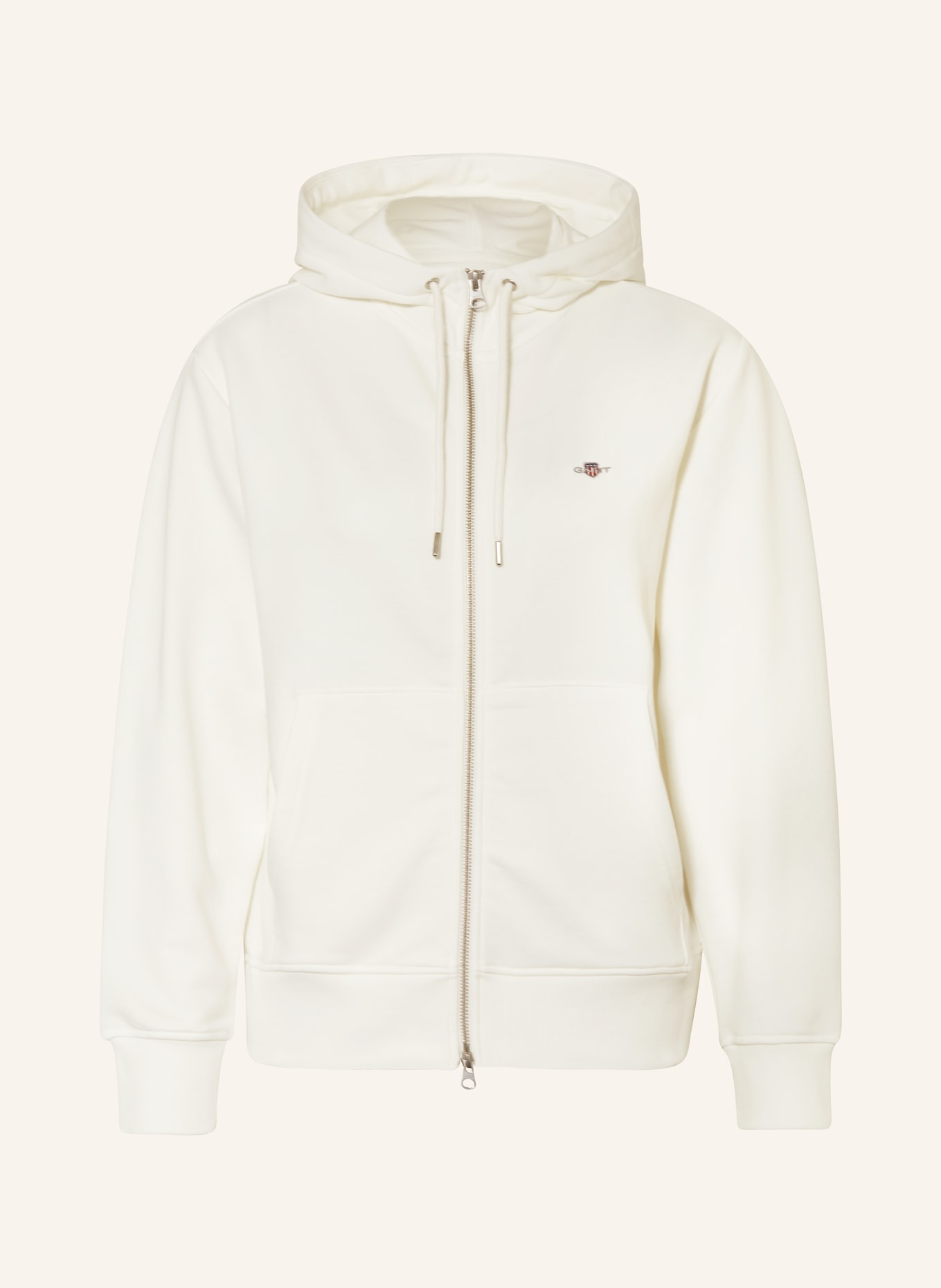 GANT Sweat jacket, Color: WHITE (Image 1)