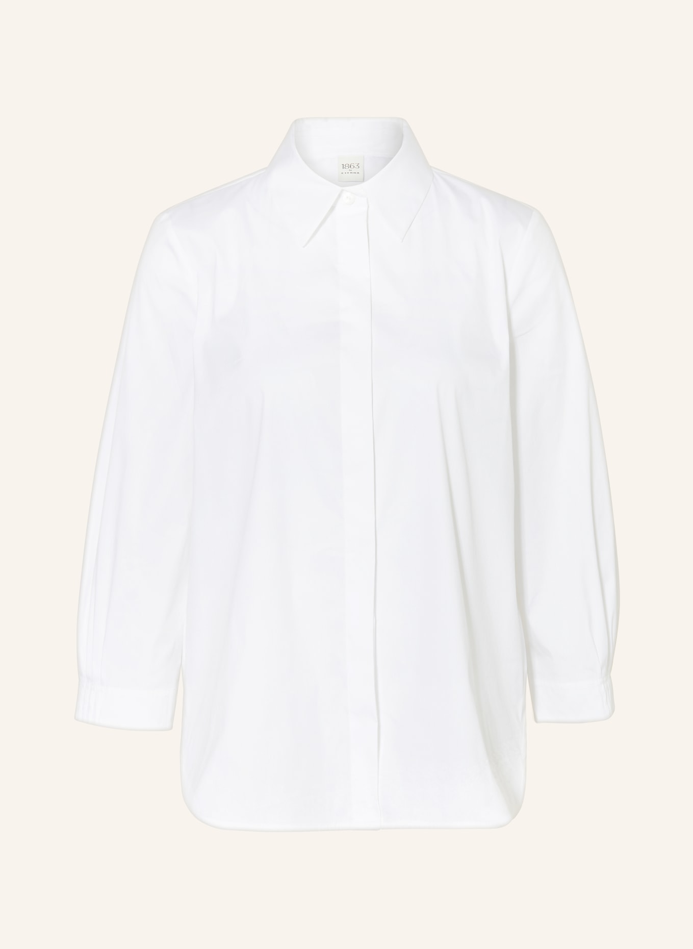 1863 by ETERNA Shirt blouse with 3/4 sleeves, Color: WHITE (Image 1)