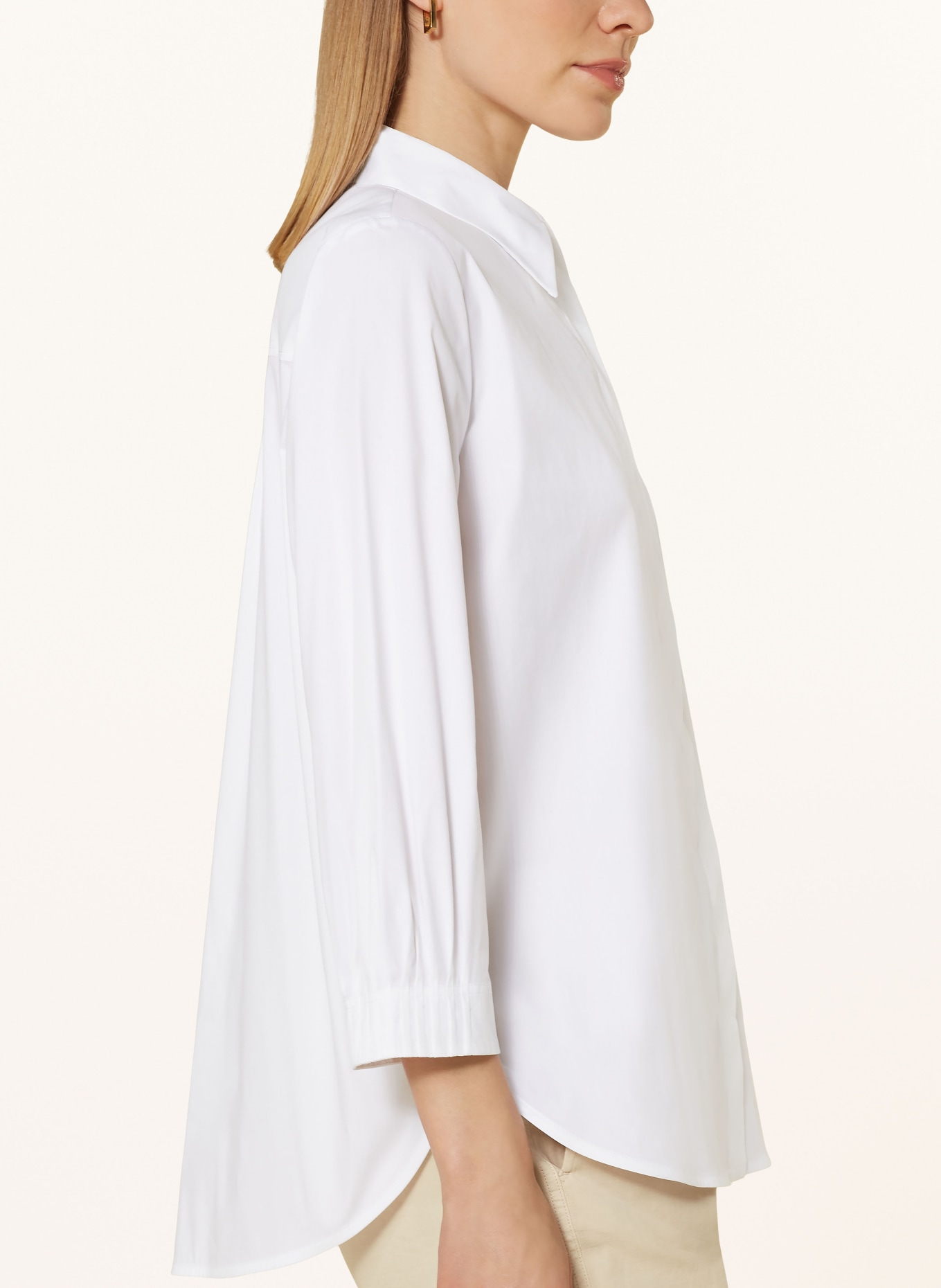 1863 by ETERNA Shirt blouse with 3/4 sleeves, Color: WHITE (Image 4)