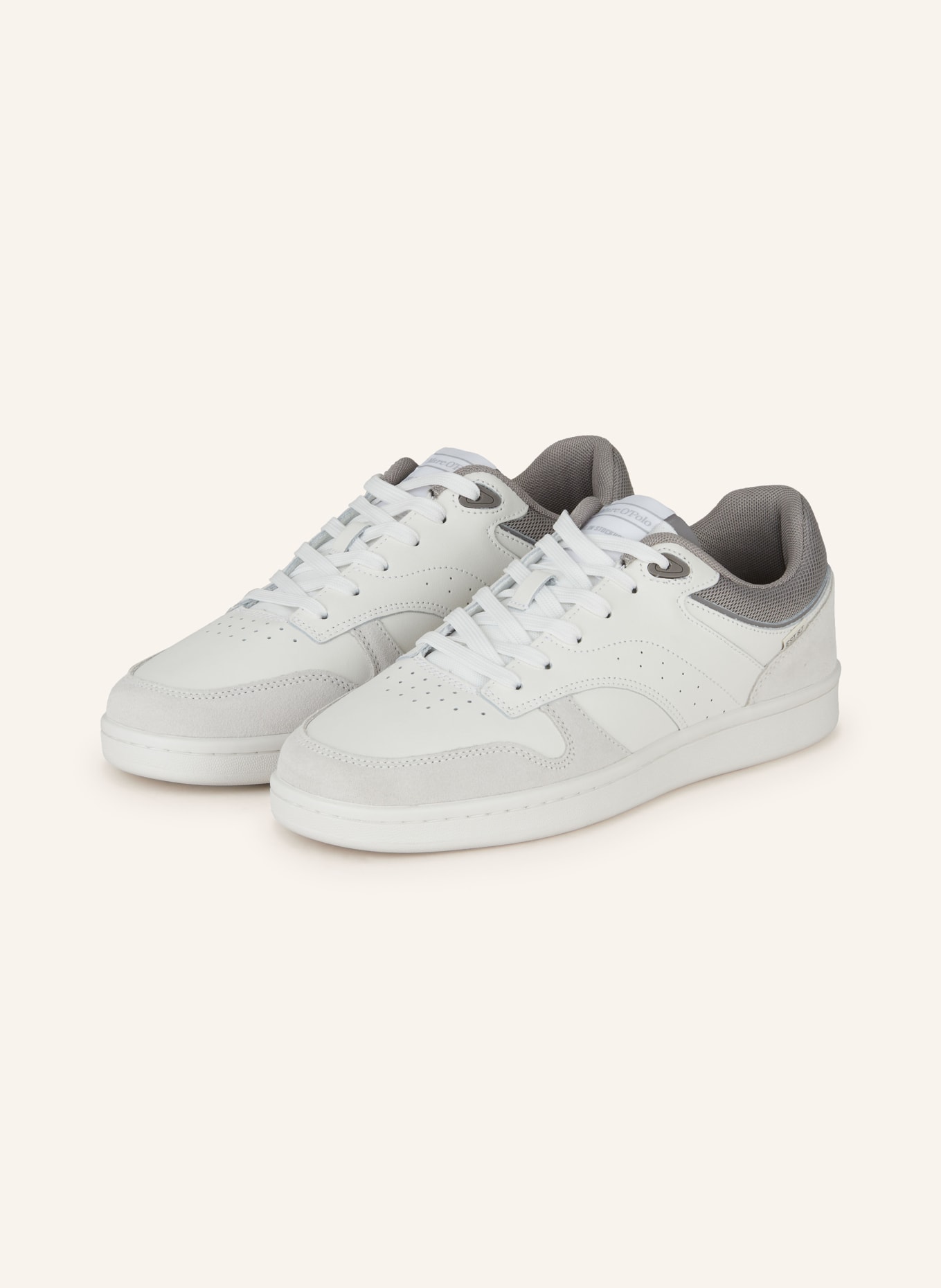 Marc O'Polo Sneaker VINCENZO, Farbe: WEISS/ HELLGRAU (Bild 1)