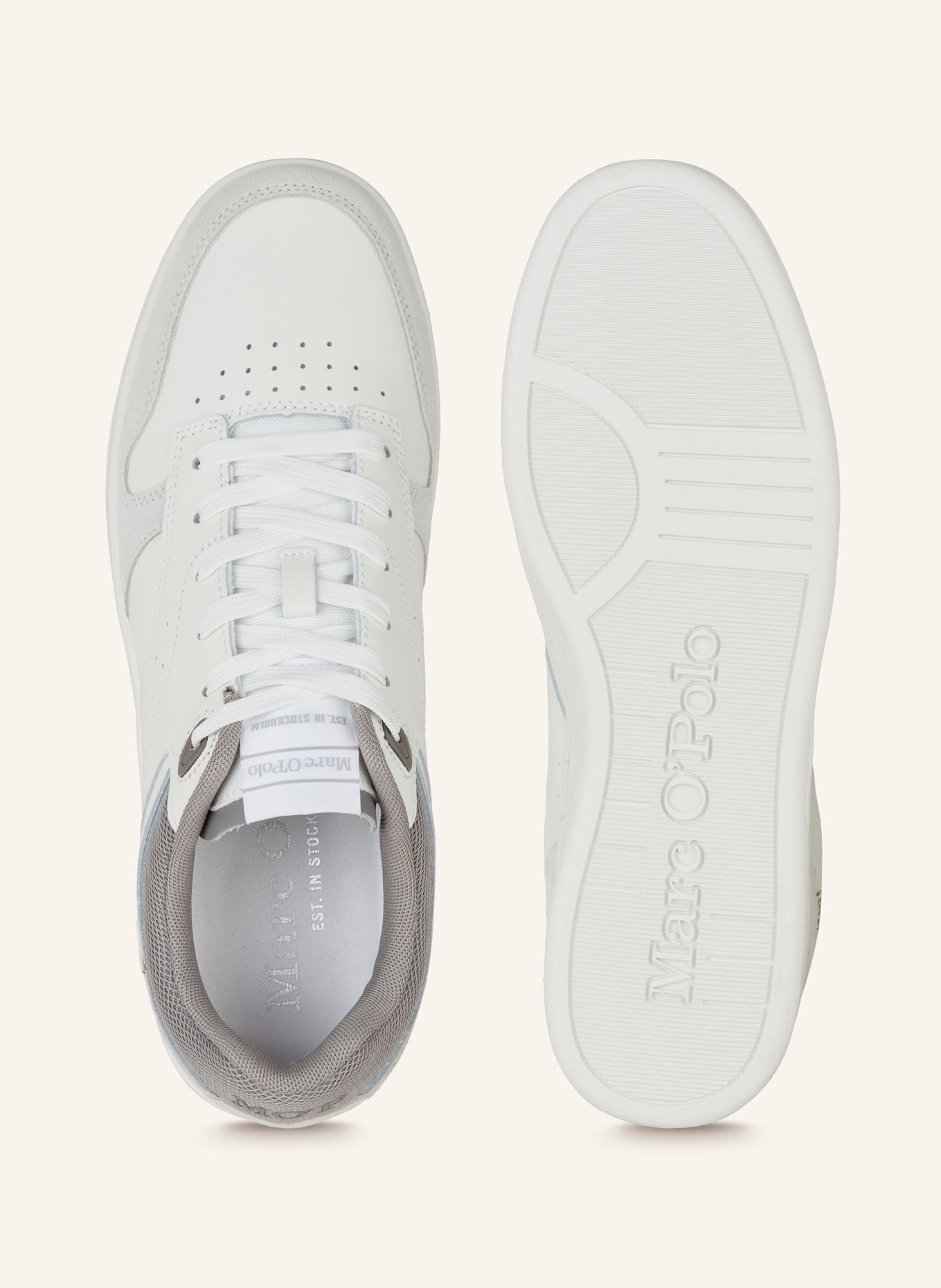 Marc O'Polo Sneaker VINCENZO, Farbe: WEISS/ HELLGRAU (Bild 5)