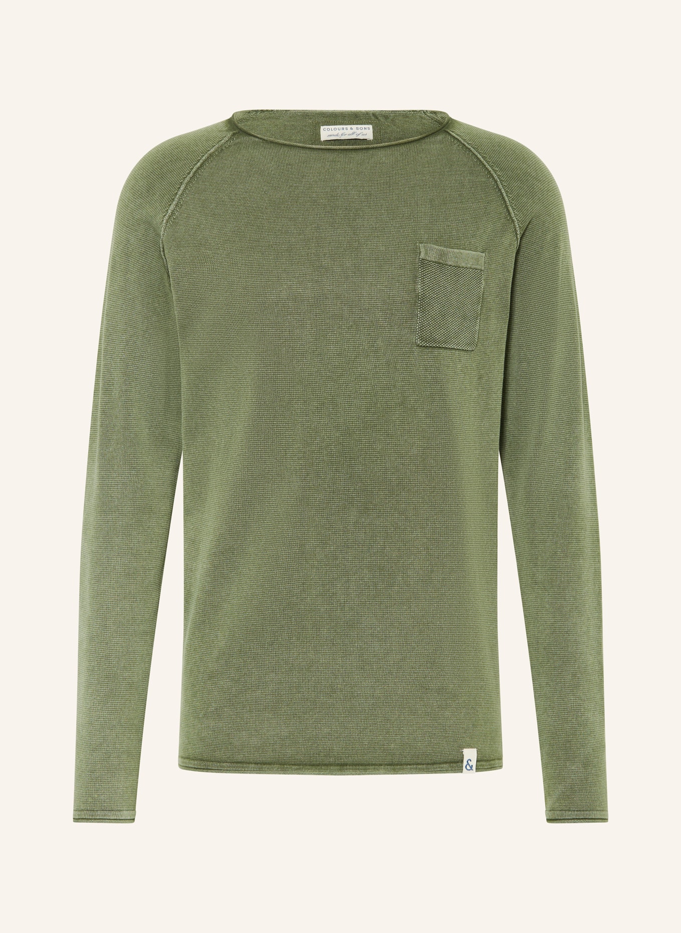 COLOURS & SONS Sweater: KHAKI