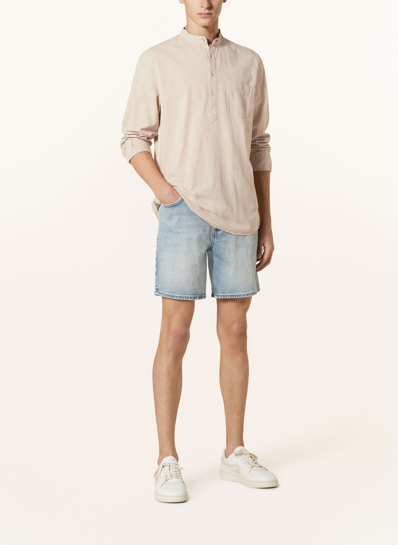 COLOURS & SONS Hemd Comfort Fit: HELLBRAUN