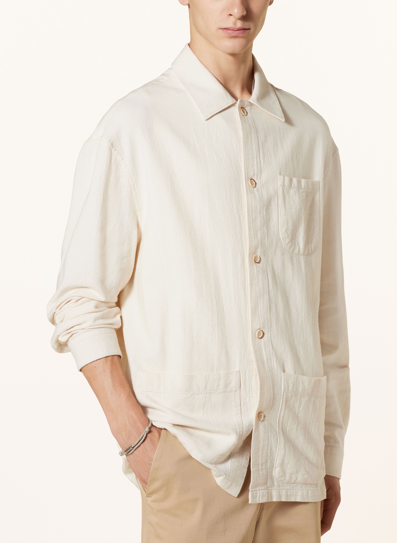 COLOURS & SONS Overshirt, Color: ECRU (Image 4)