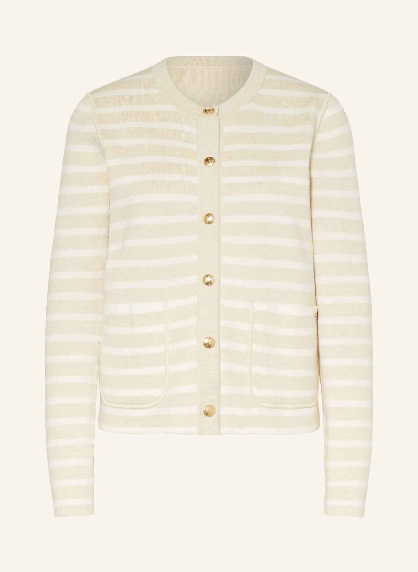TOMMY HILFIGER Cardigan reversible in beige white