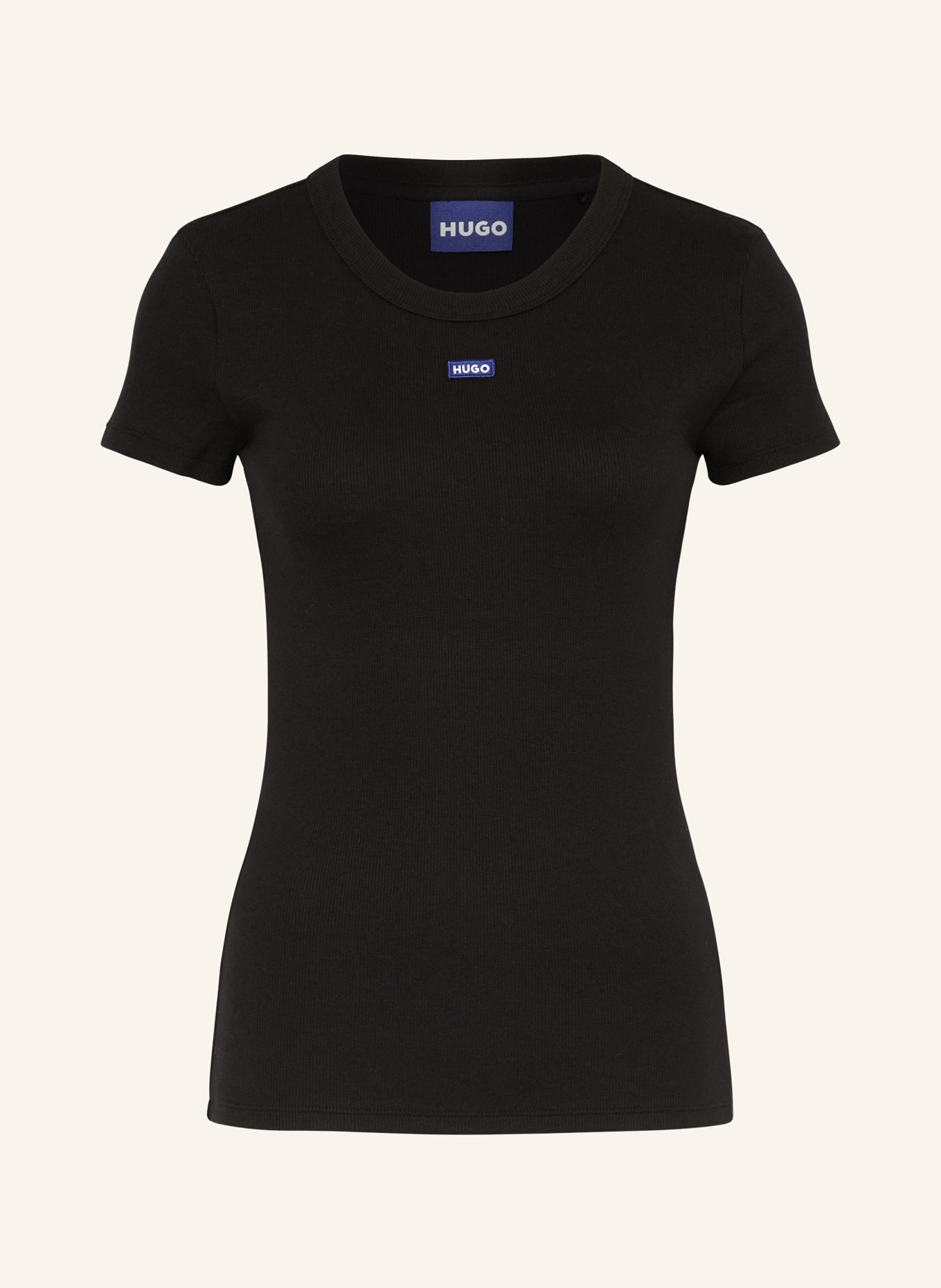HUGO BLUE T-shirt: BLACK
